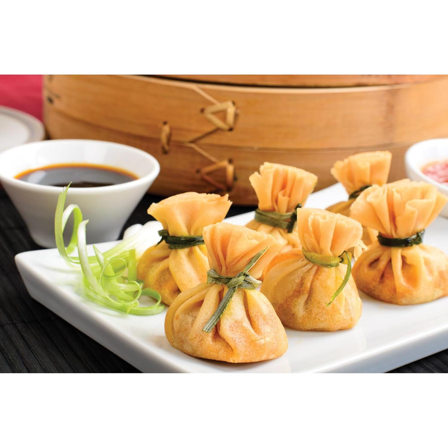 Colador Araña Acero Inoxidable Helen 17,78 cm Mango Bambú