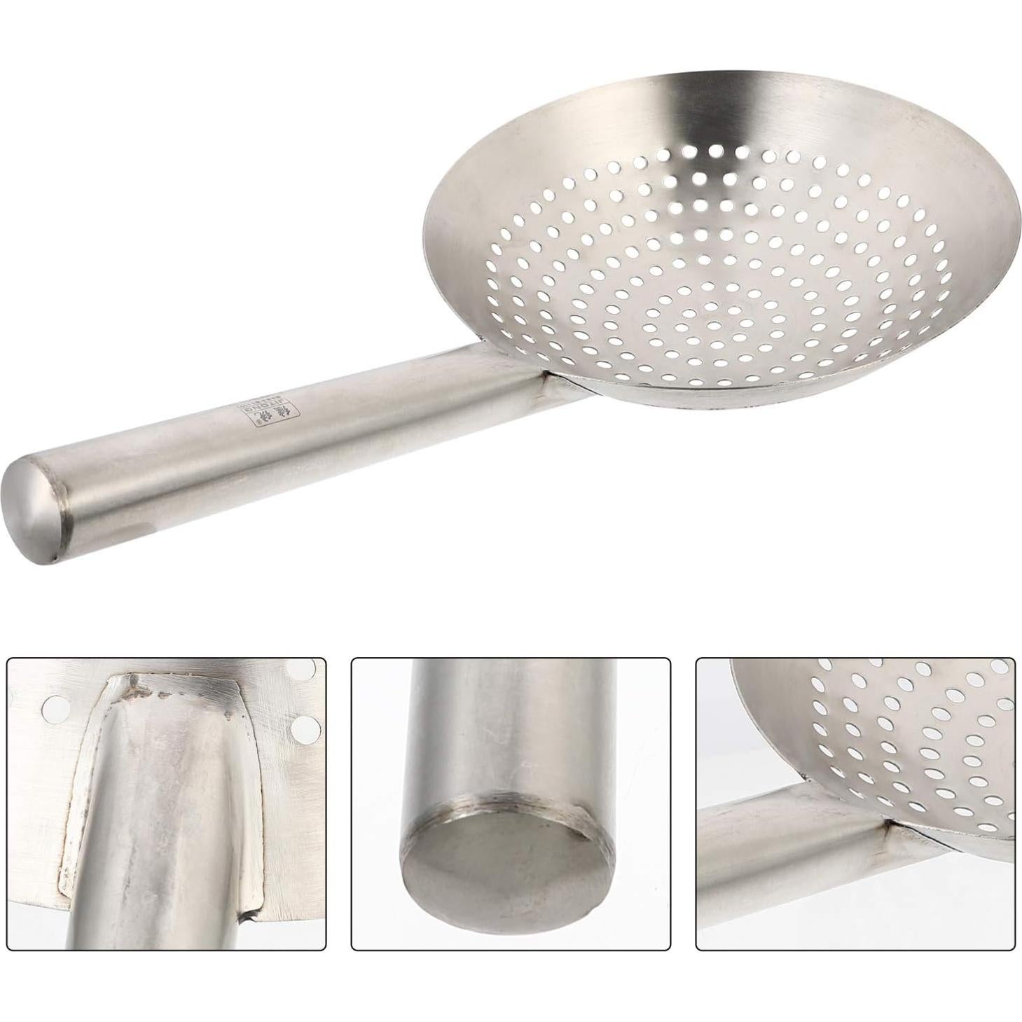 Cucharón Colador de Acero Inoxidable UPKOCH 24cm para Cocina