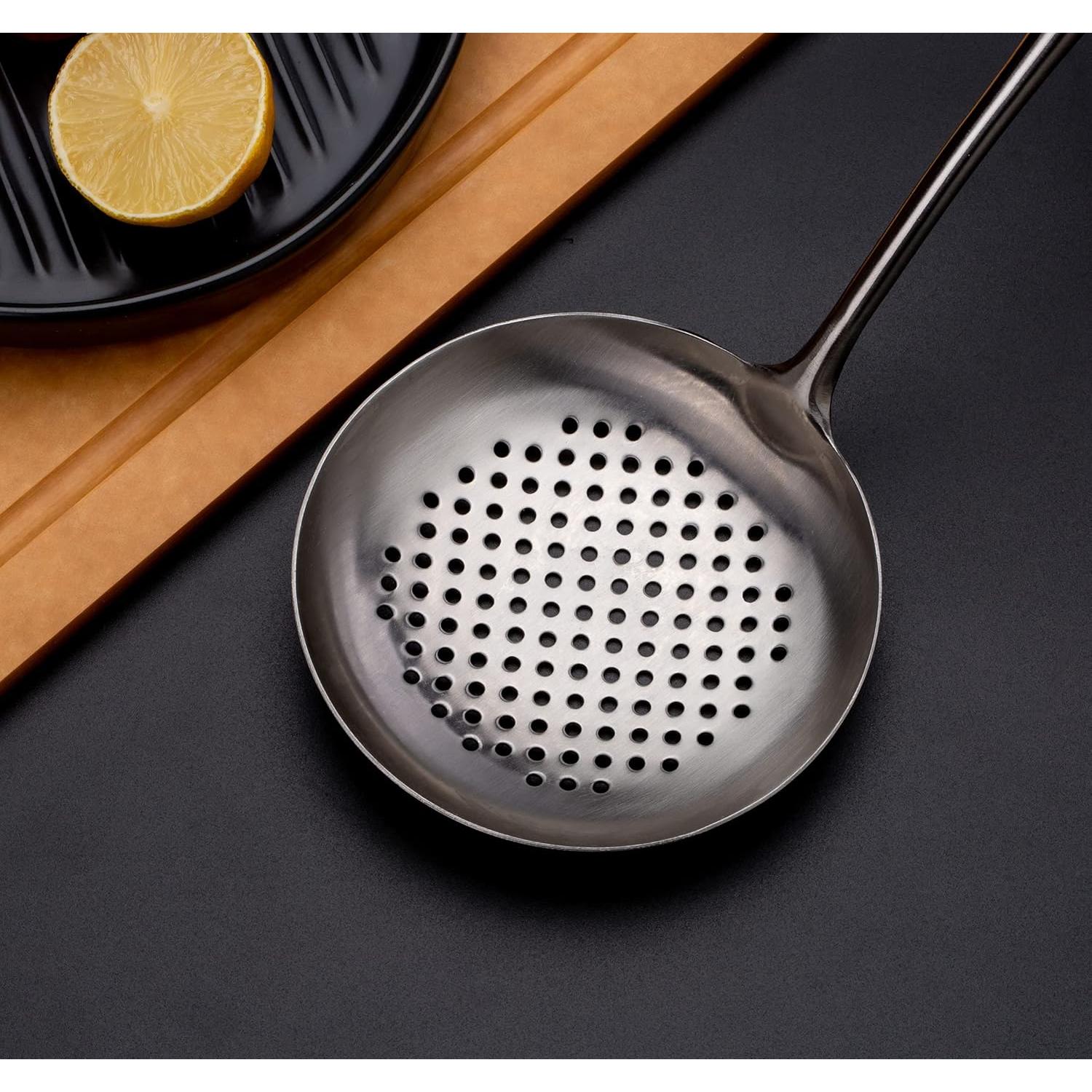 Cucharón colador ranurado FJNATINH acero inoxidable 304