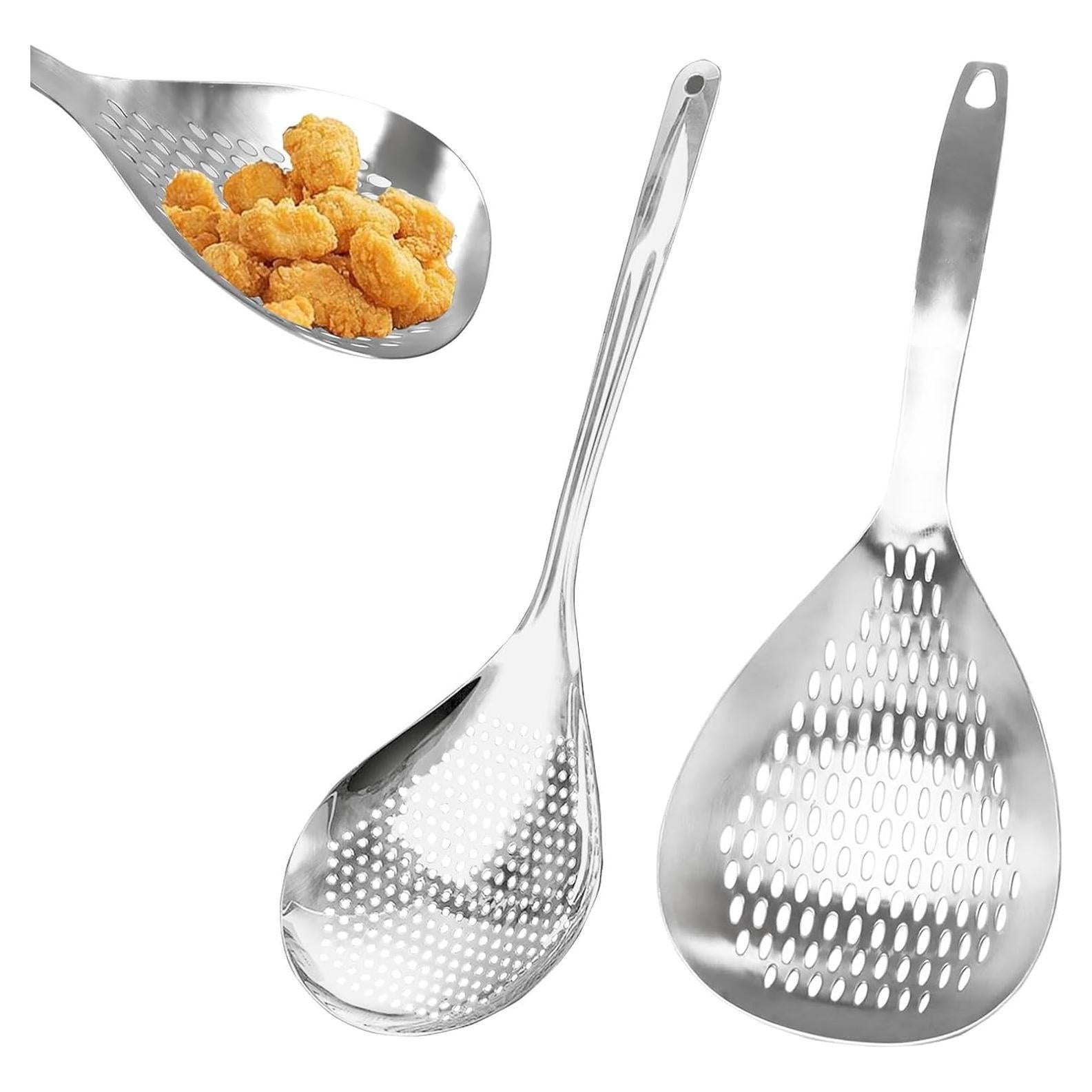 Cucharón Ranurado KAYCROWN Acero Inoxidable 2 Piezas