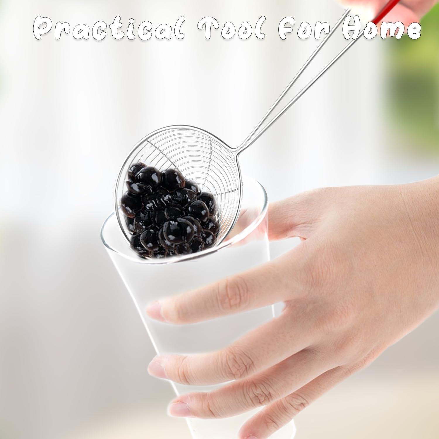 Juego de 9 cucharas coladoras Mirrline acero inoxidable 3 tamaños