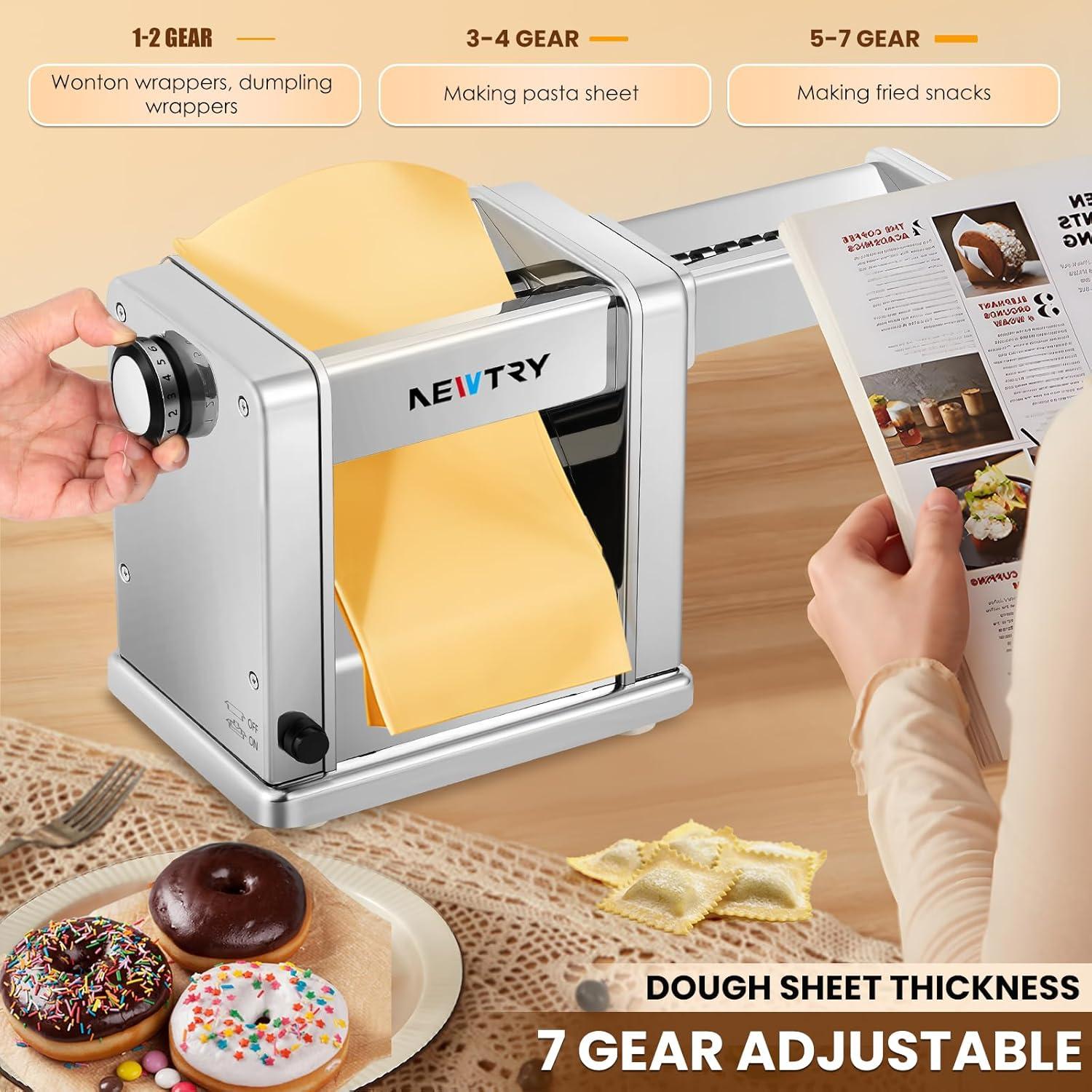 Máquina de Pasta Eléctrica NUEVO INTENTO 3 Cuchillas 110V