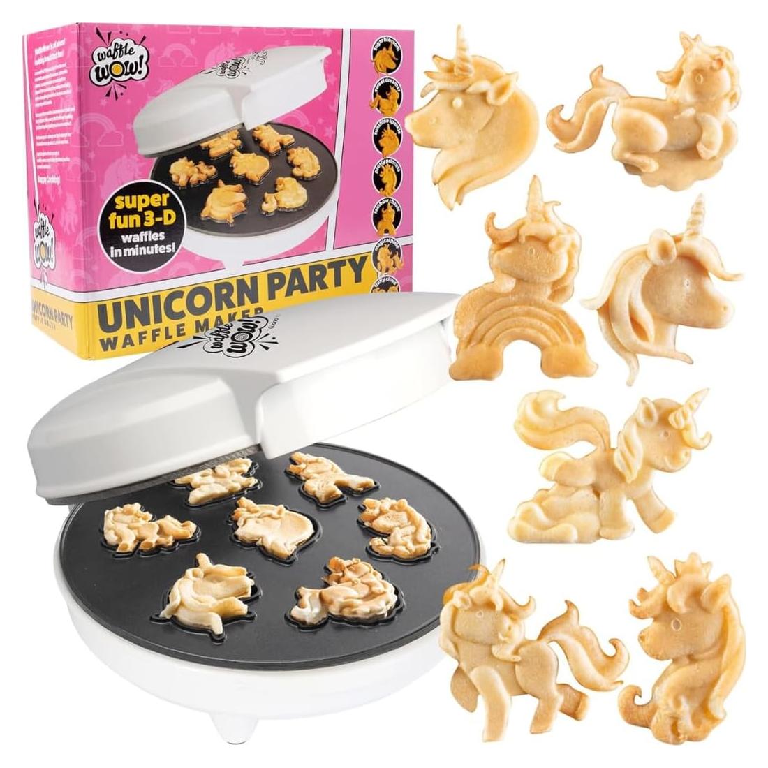 Wafflera Eléctrica CucinaPro Unicornio 7 Formas 3D