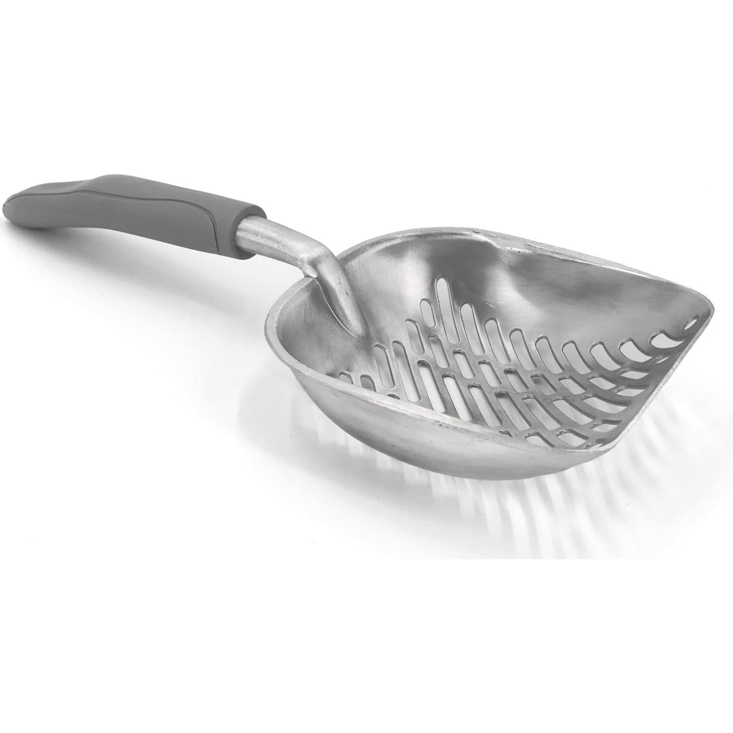 Pala para Arena de Gato QIYADIN de Aluminio Gris 35 cm