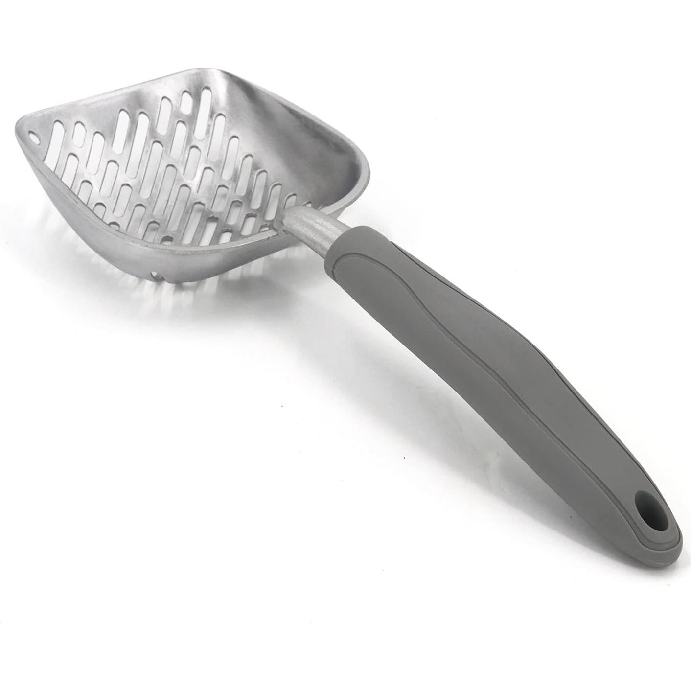 Pala para Arena de Gato QIYADIN de Aluminio Gris 35 cm