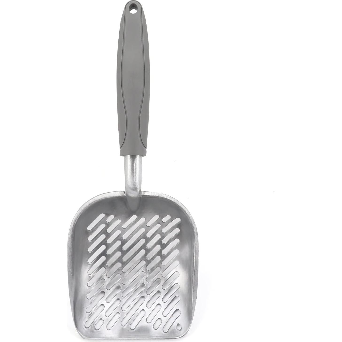 Pala para Arena de Gato QIYADIN de Aluminio Gris 35 cm