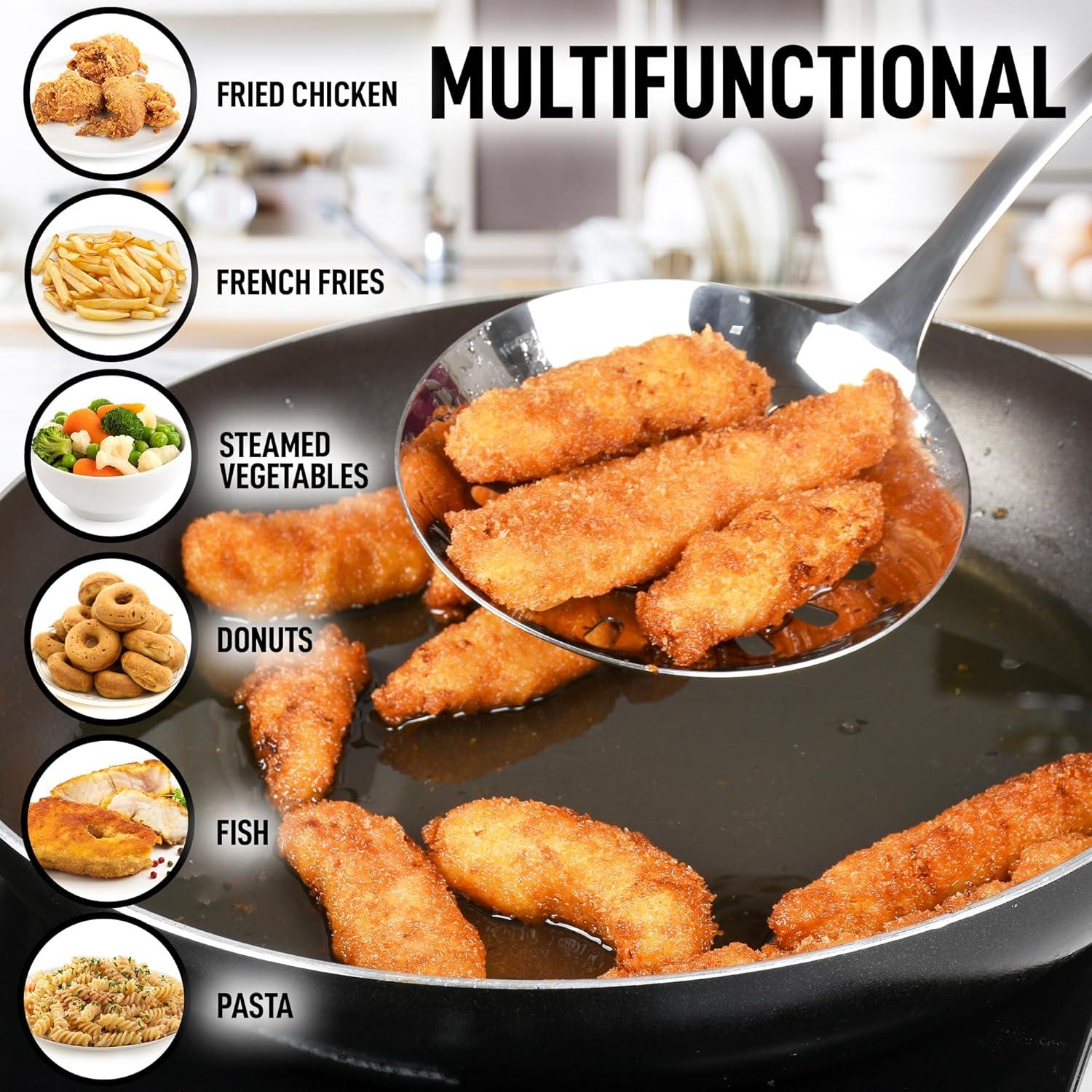 Cuchara Coladora Ranurada Zulay Kitchen 36.83 cm Acero Inoxidable