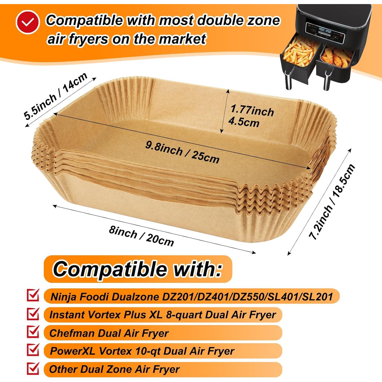 Forros de Papel Desechables BYKITCHEN 100pcs para Freidora