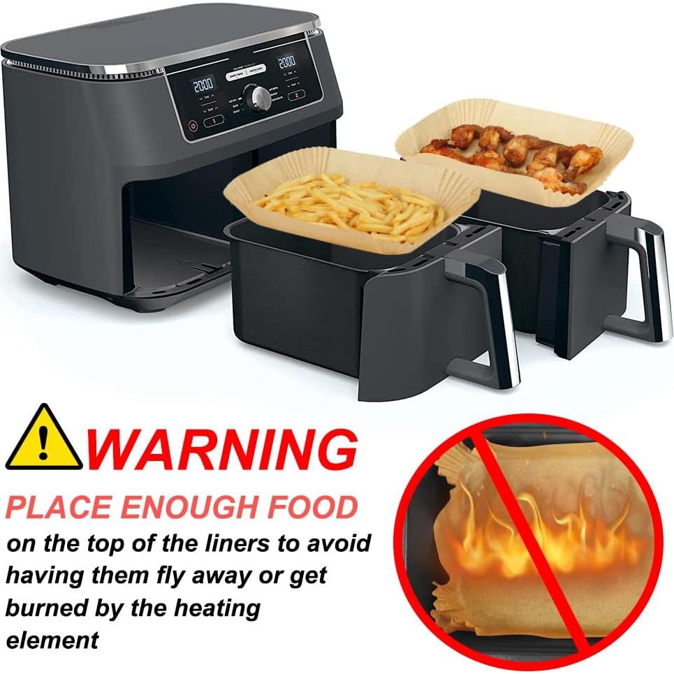 Forros de Papel Desechables BYKITCHEN 100pcs para Freidora