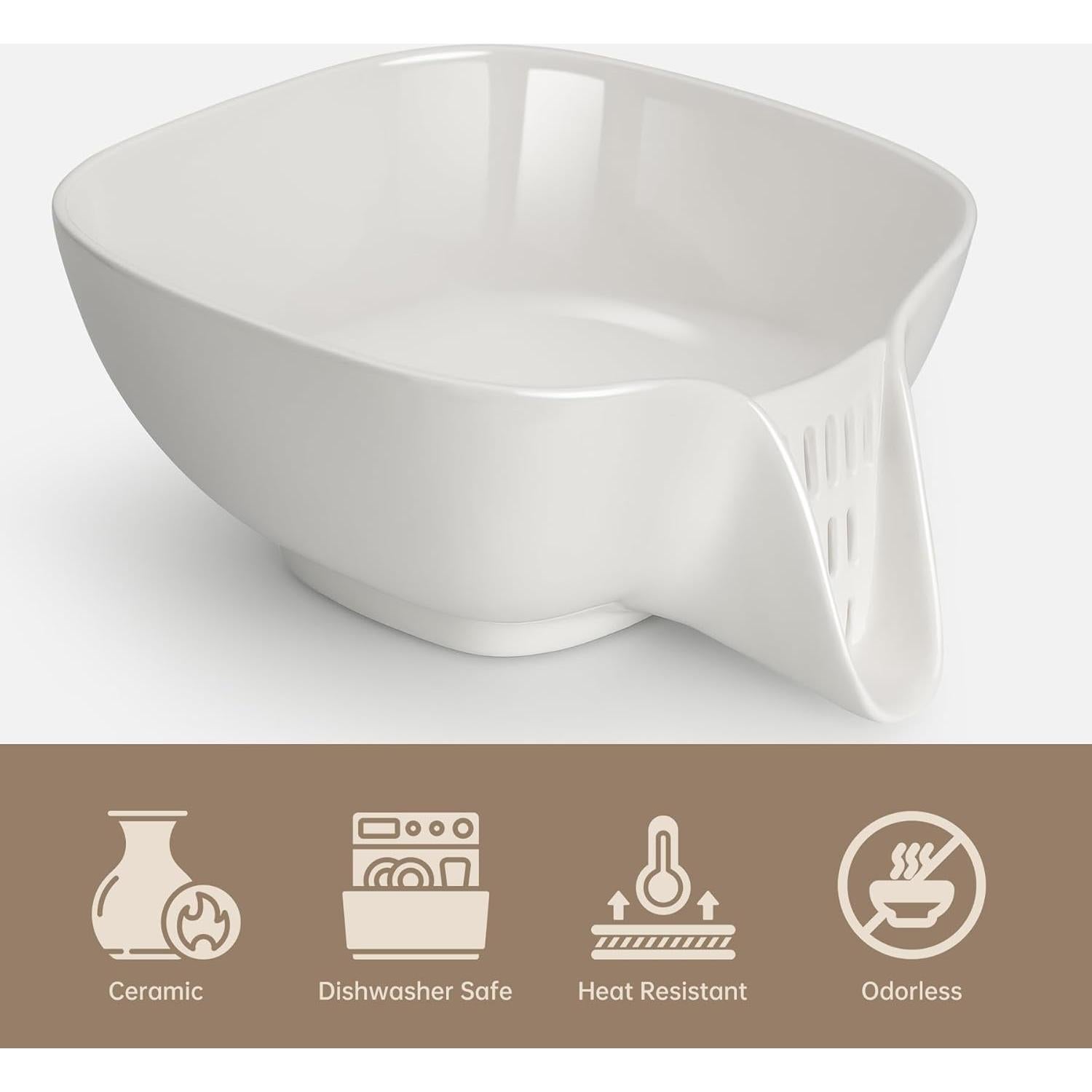 Colador de Cerámica NiHome Multifuncional 23,88x19,81cm