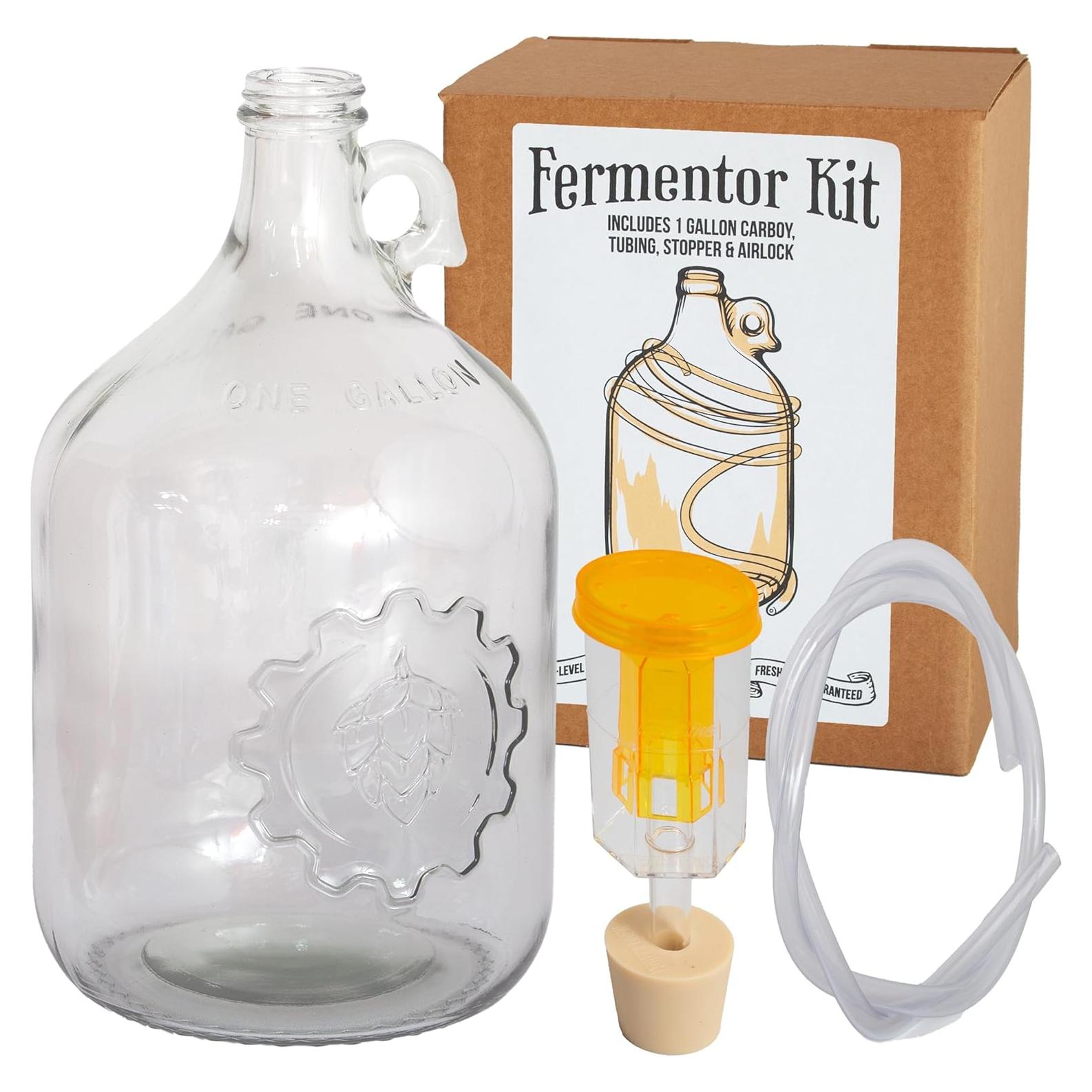 Fermentador de Vidrio Craft A Brew 3.79L con Accesorios