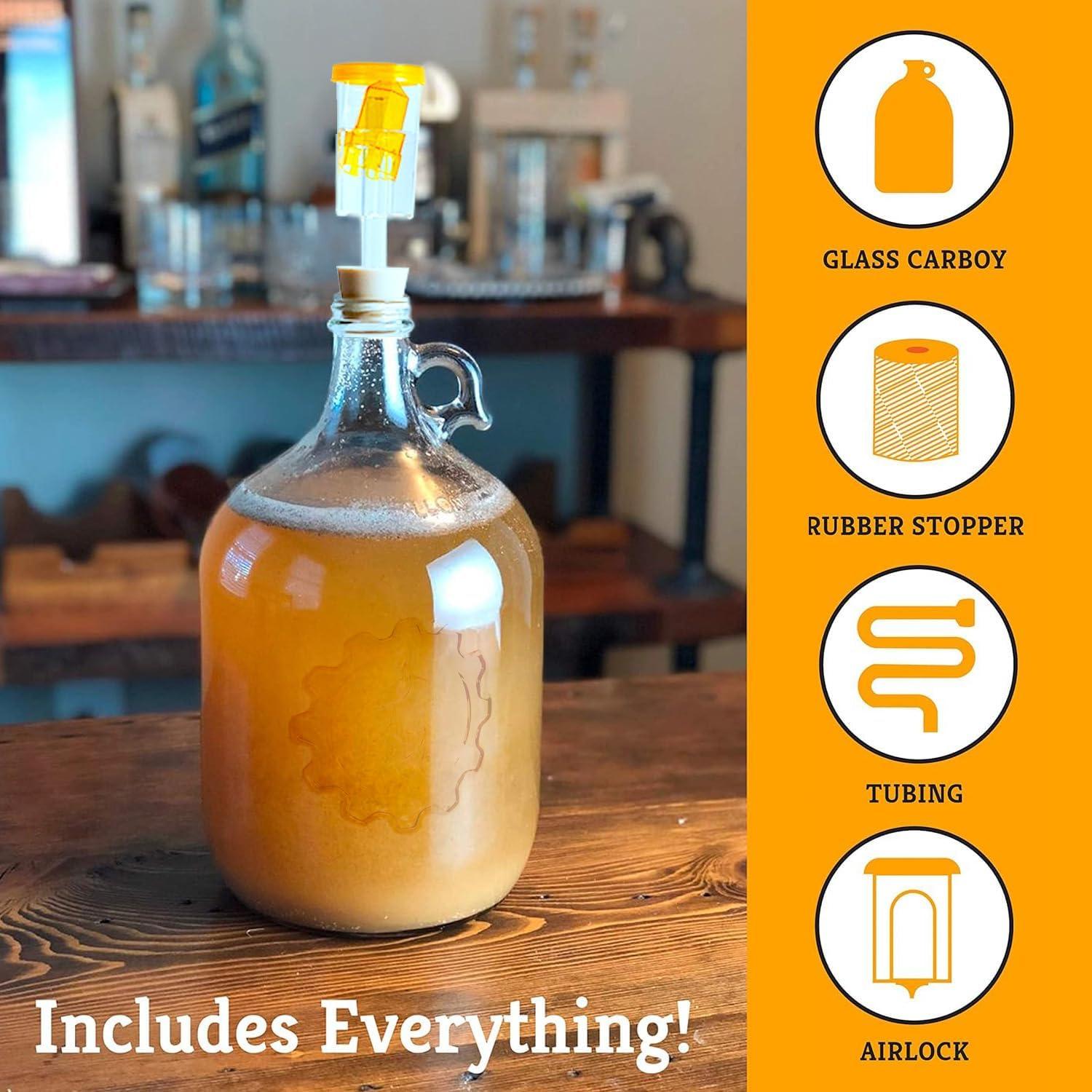 Fermentador de Vidrio Craft A Brew 3.79L con Accesorios