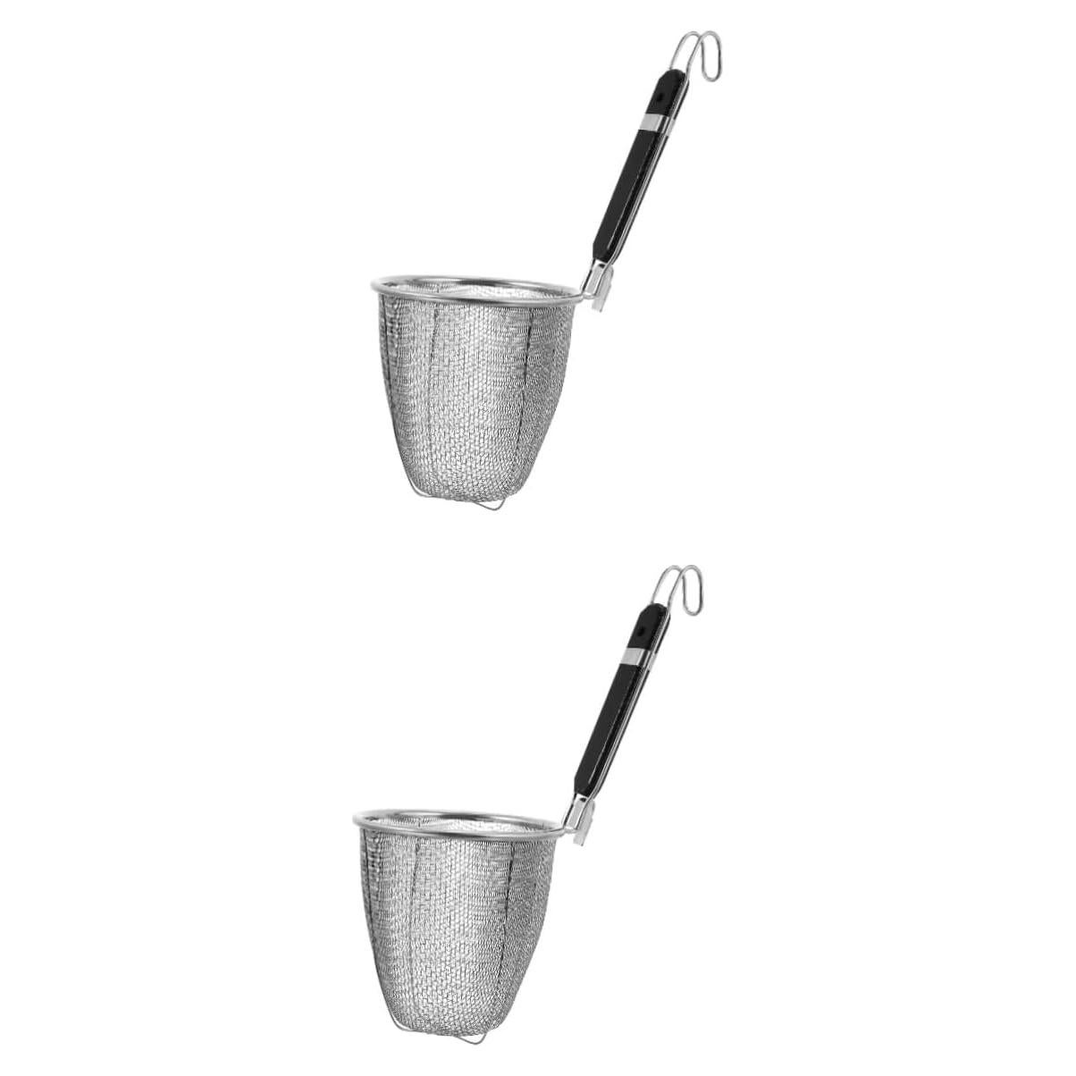 Cucharón Colador de Fideos Hoement Acero Inoxidable 34cm