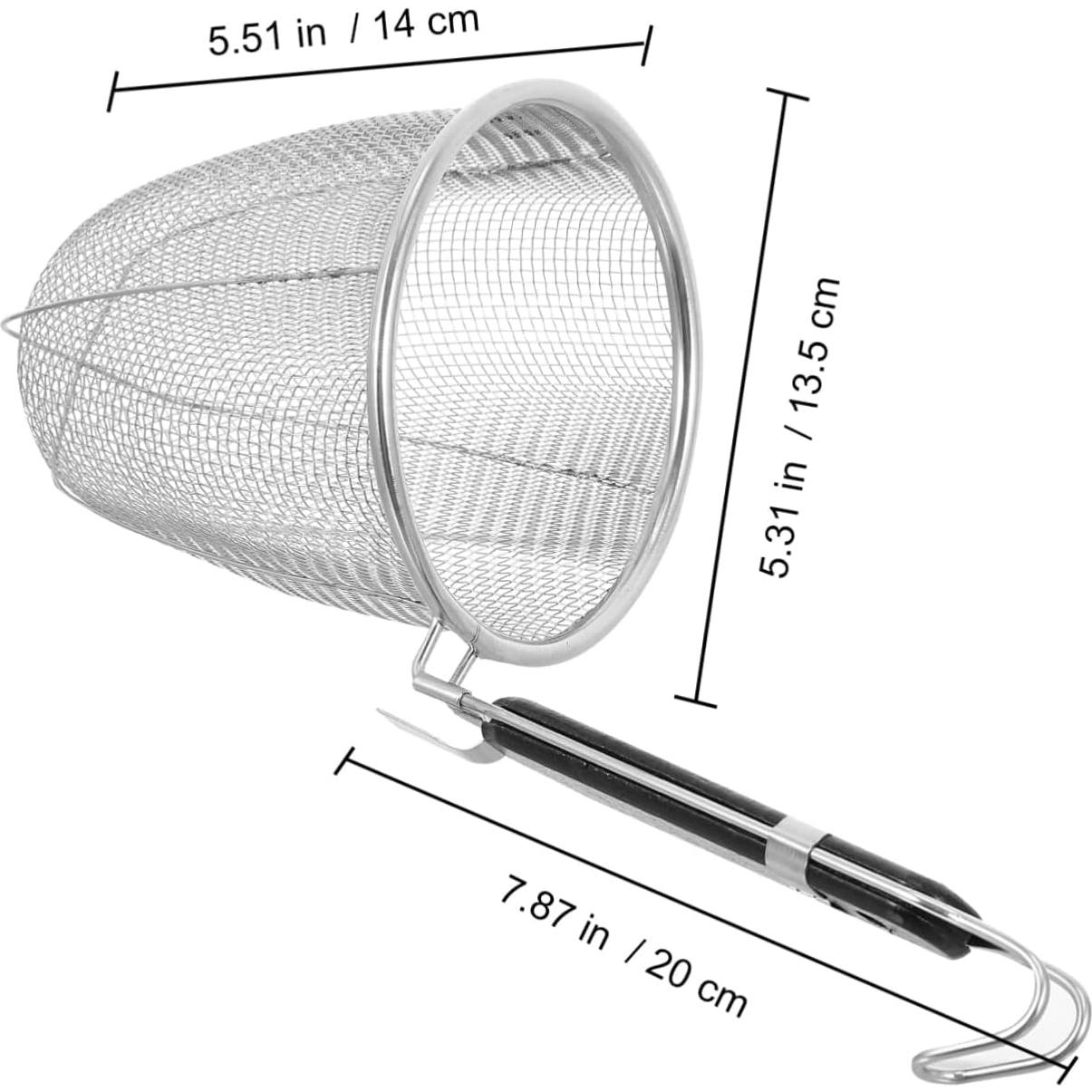 Cucharón Colador de Fideos Hoement Acero Inoxidable 34cm