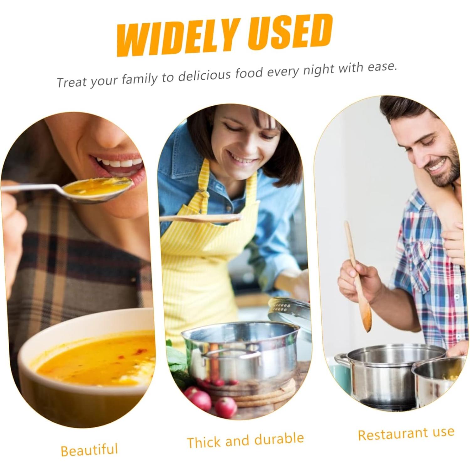 Cucharón Colador de Fideos Hoement Acero Inoxidable 34cm