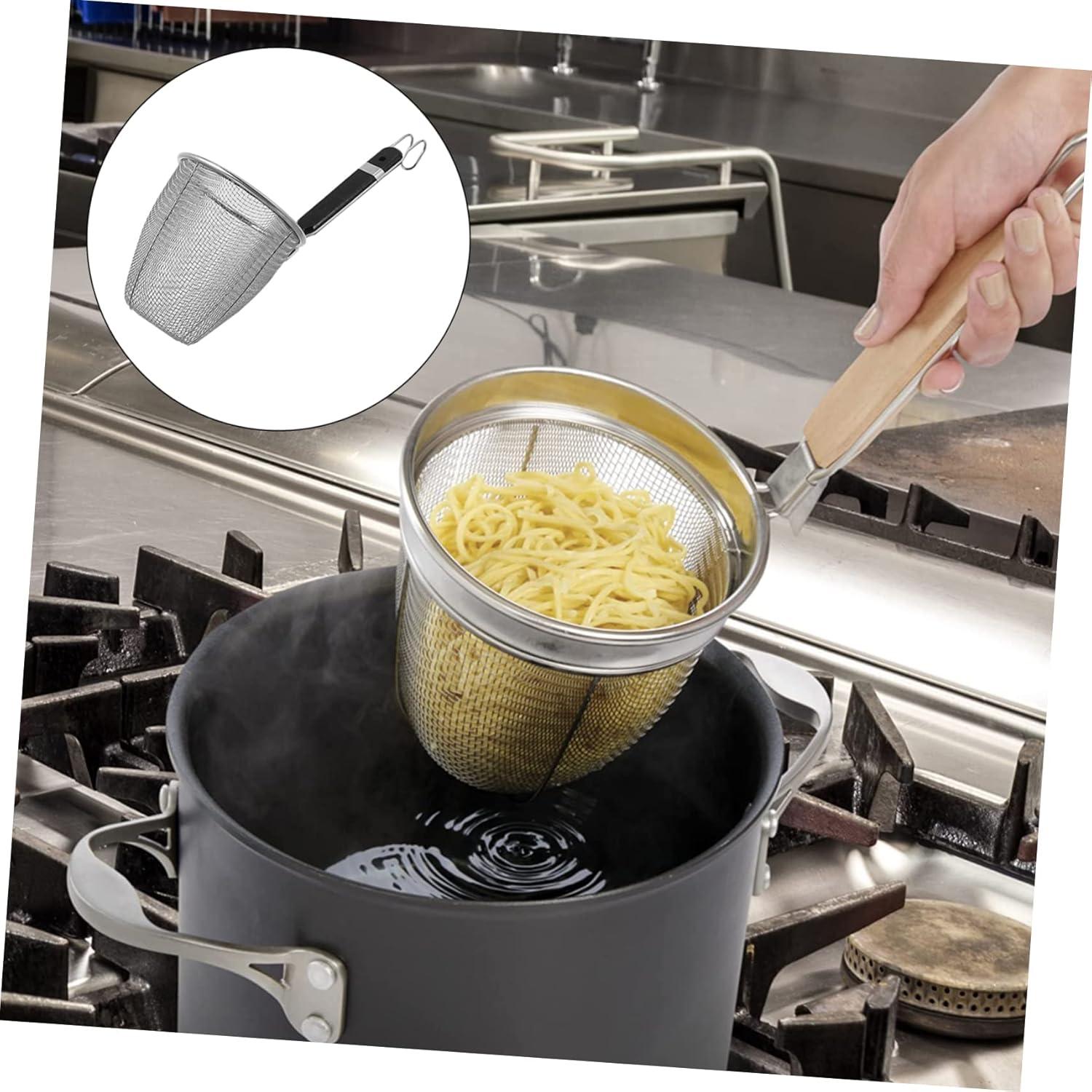 Cucharón Colador de Fideos Hoement Acero Inoxidable 34cm