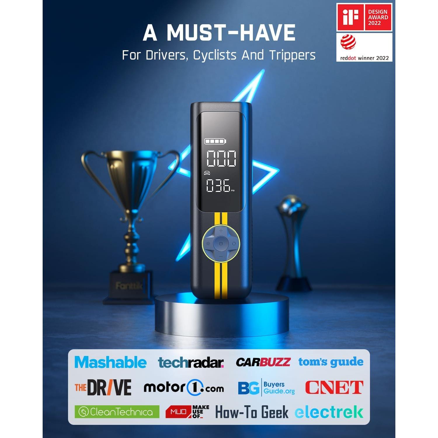 Inflador de Neumáticos Fanttik X8 APEX Inalámbrico 150 PSI