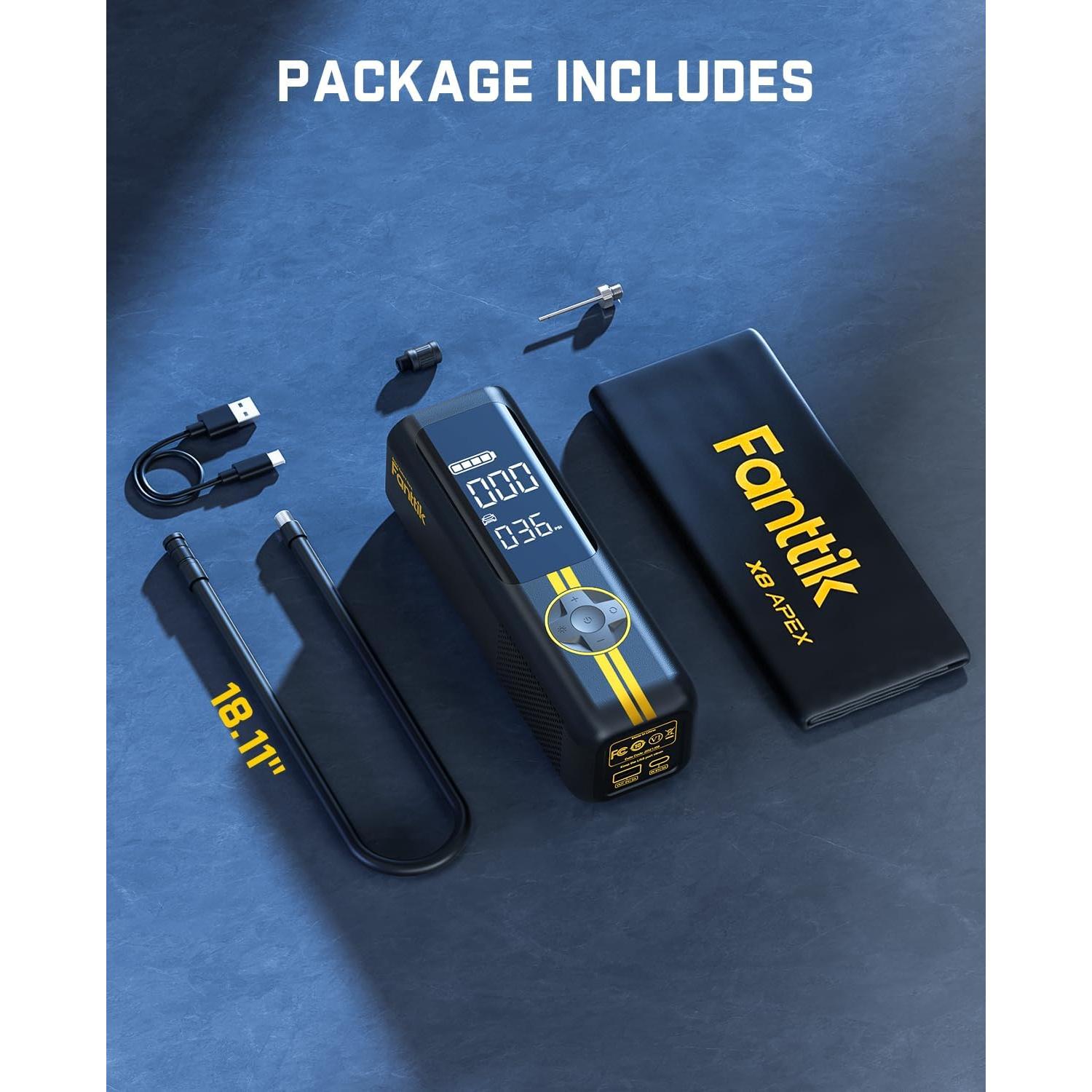 Inflador de Neumáticos Fanttik X8 APEX Inalámbrico 150 PSI