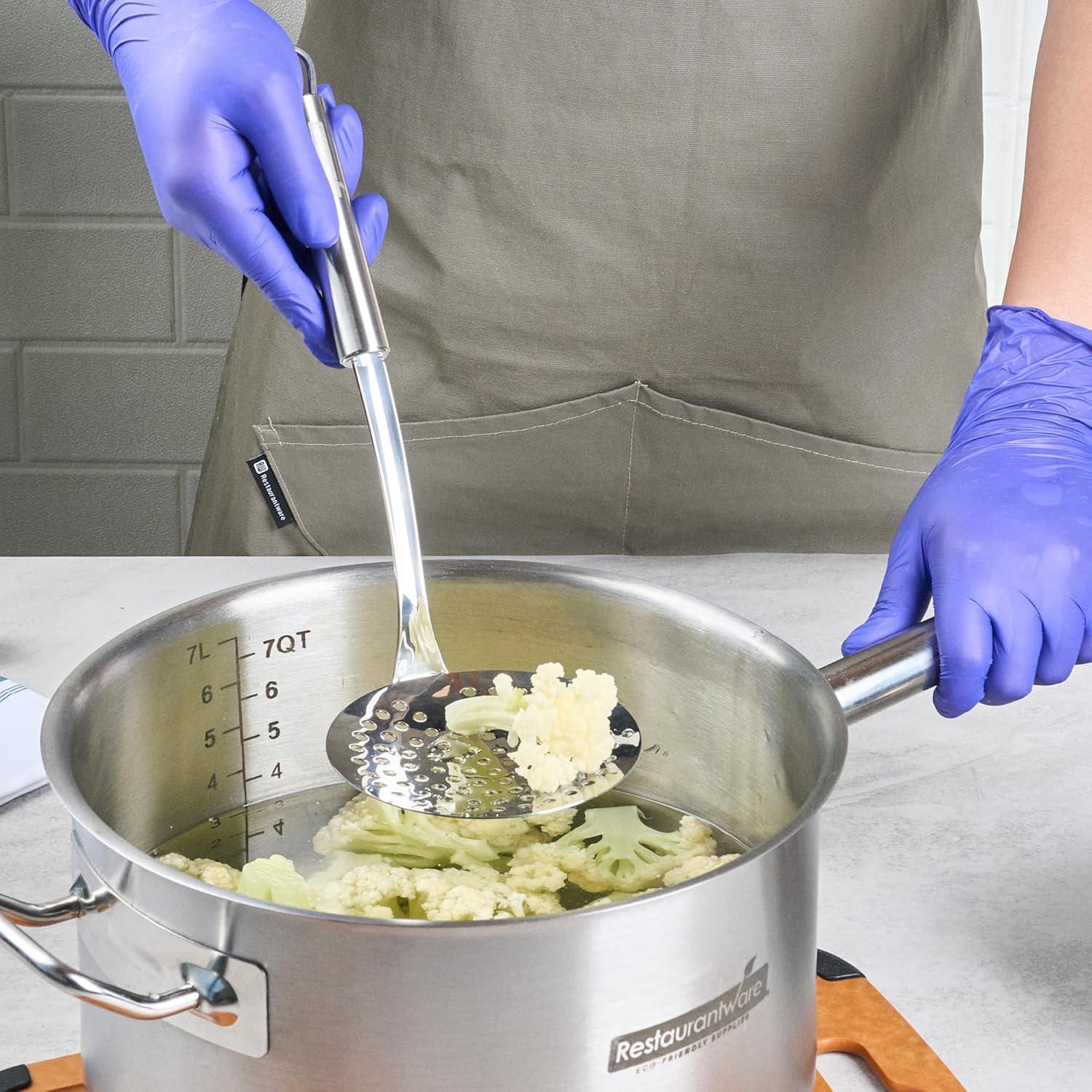 Cuchara de escurrir acero inoxidable Restaurantware 30,73 cm