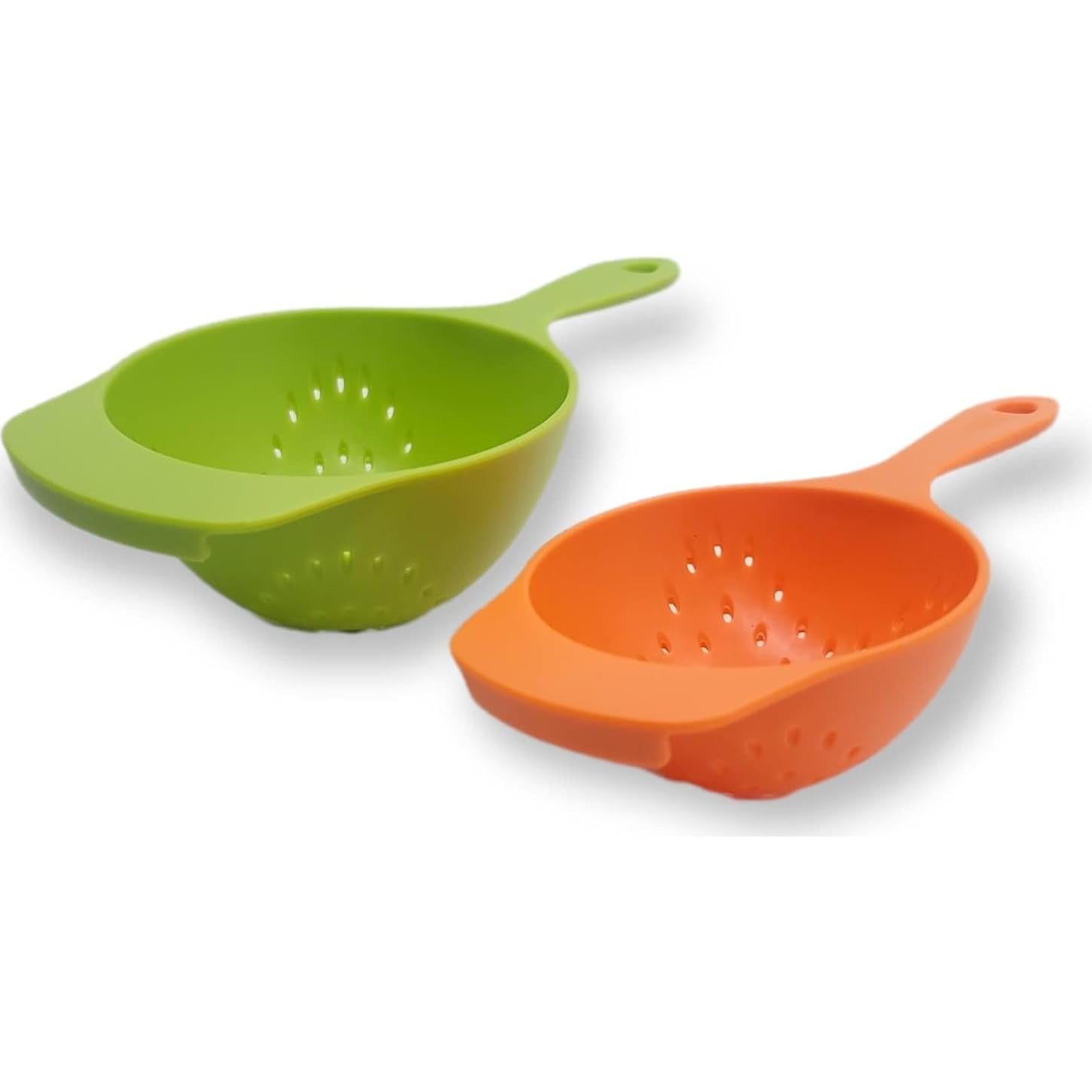 Juego de 2 coladores mini Handy Housewares - Plástico duradero