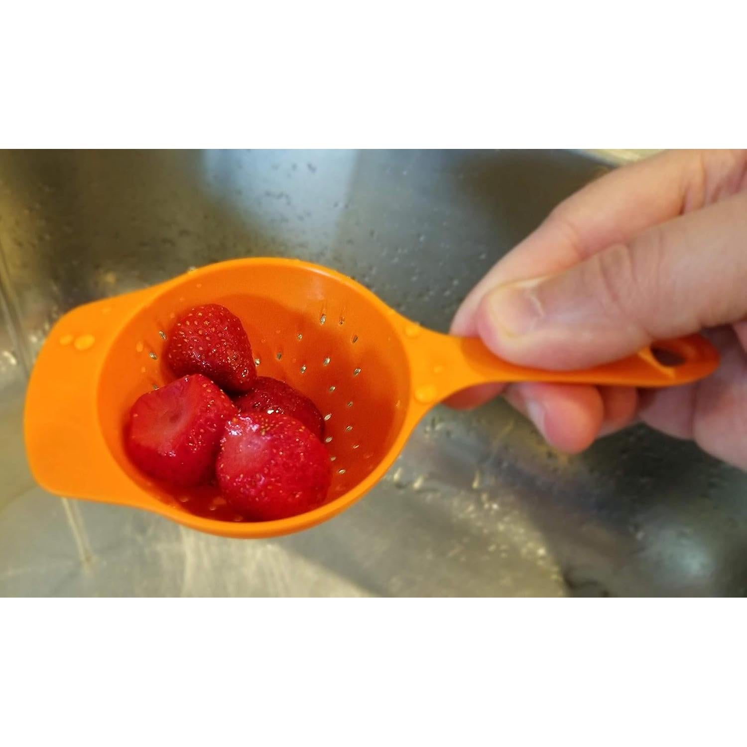 Juego de 2 coladores mini Handy Housewares - Plástico duradero