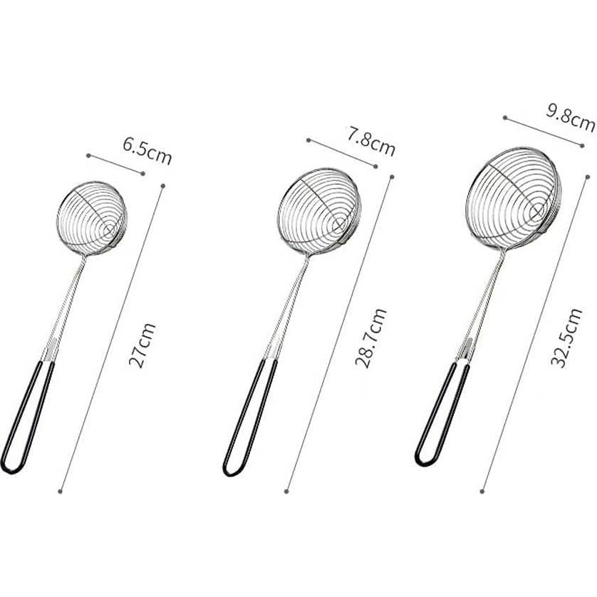 Juego de coladores de acero inoxidable Vctitil 3 piezas