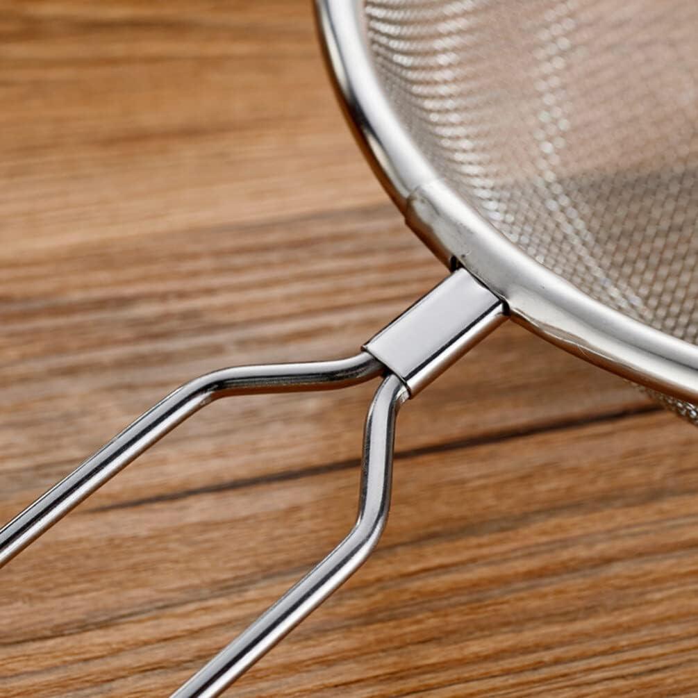 Cucharón colador de acero inoxidable Luxshiny 37 cm ergonómico