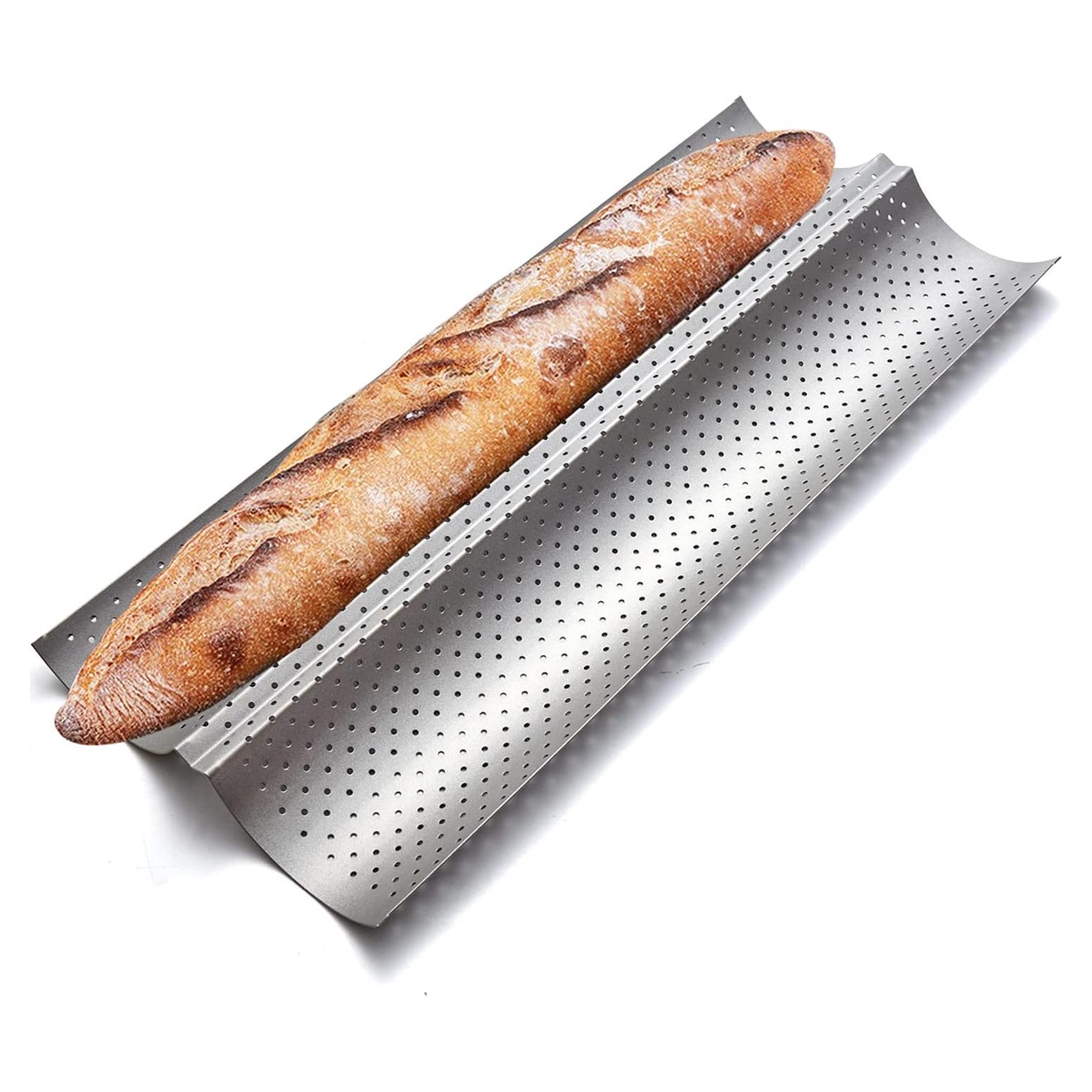 Bandeja para Hornear Baguettes KITESSENSU 38x16 cm Antiadherente