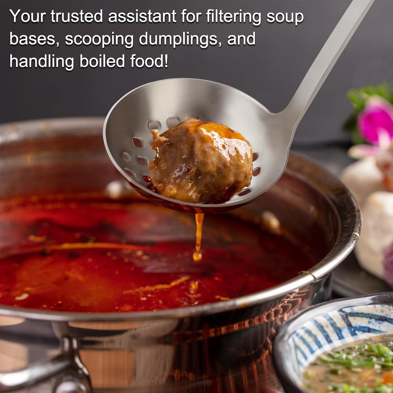 Cuchara Ranurada Acero Inoxidable Pleafind 30,48 cm