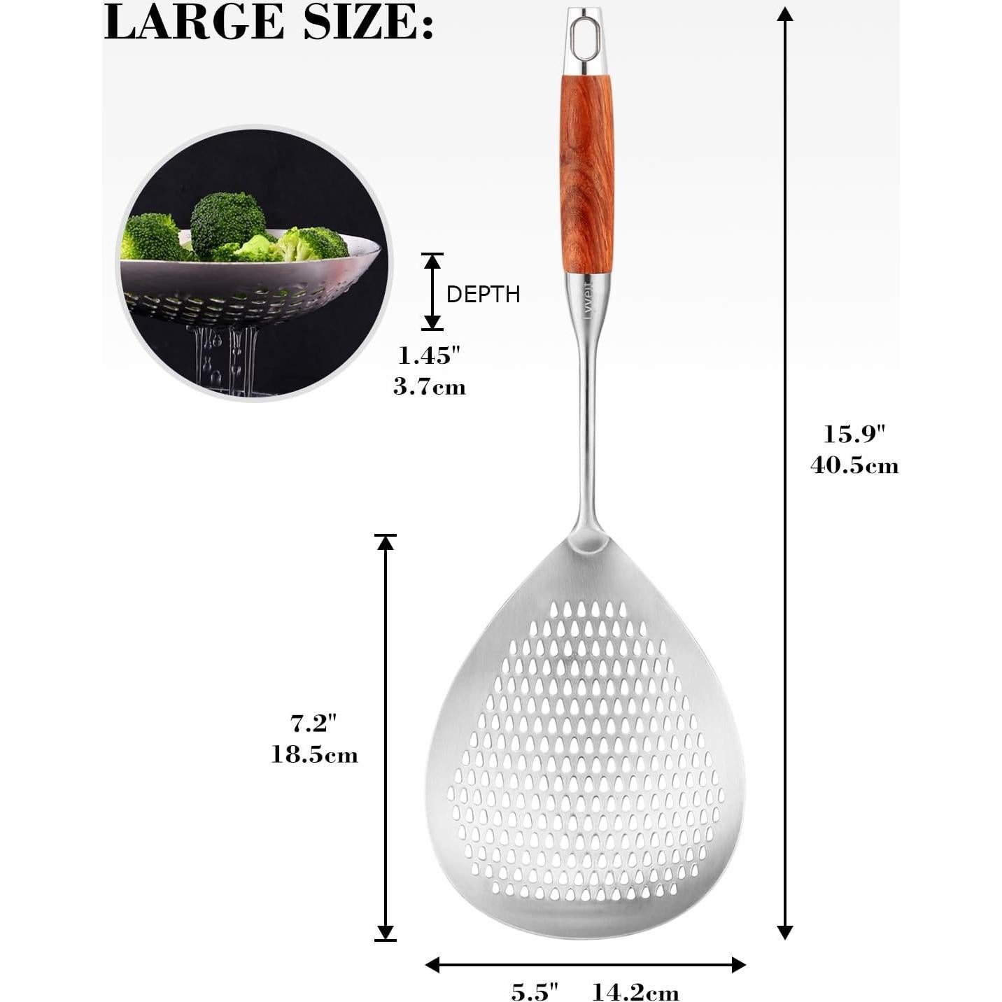 Cuchara Ranurada Grande Lyveit 40,64 cm Acero Inoxidable