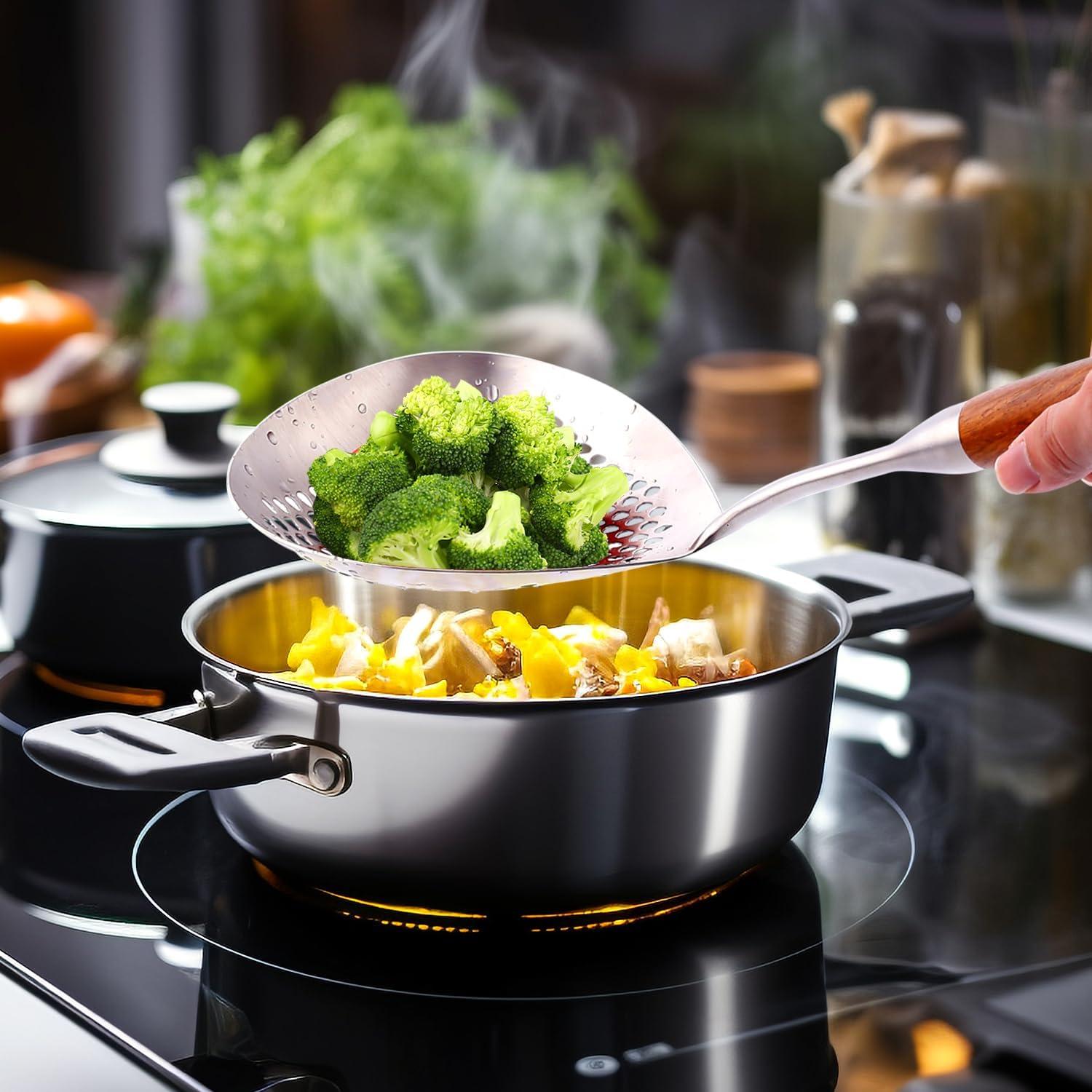 Cuchara Ranurada Grande Lyveit 40,64 cm Acero Inoxidable