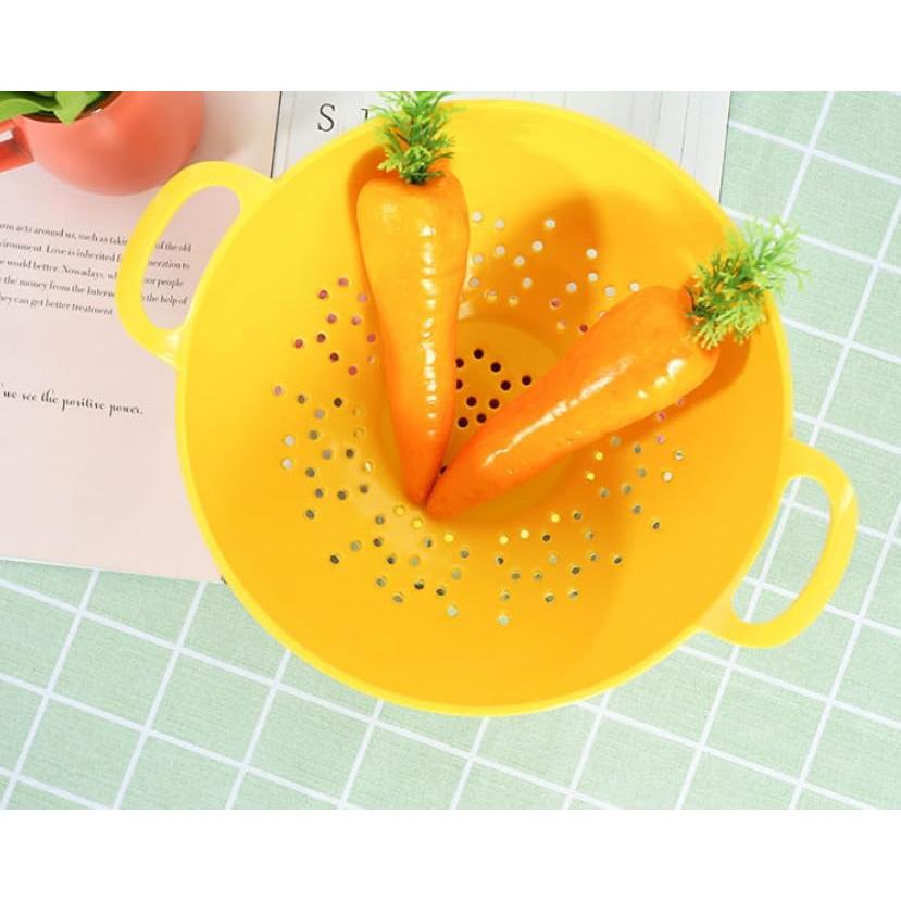 Colador Mini ASEANAO 15,24 cm Doble Mango Libre BPA Azul