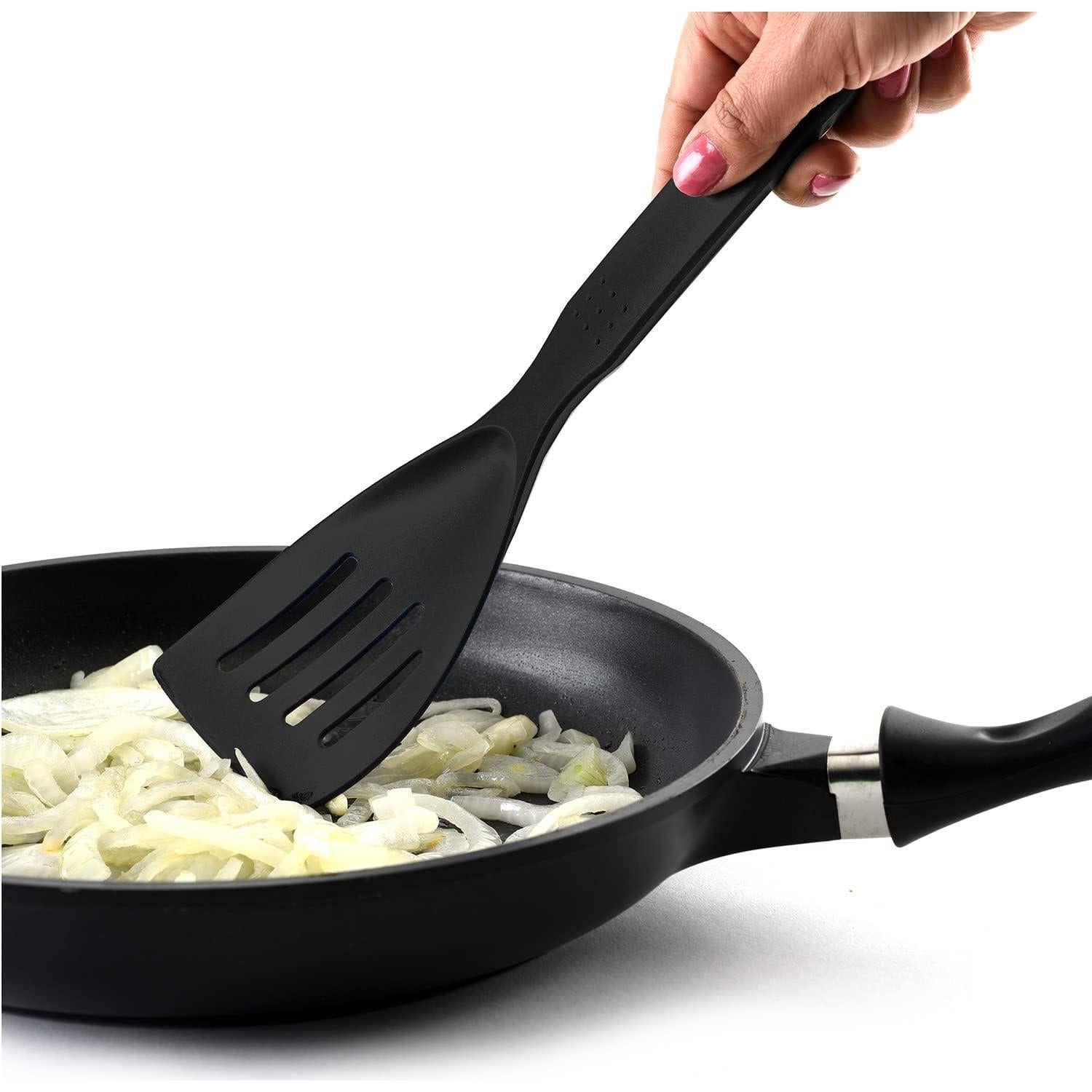 Espátula Ranurada Norpro 27cm Nylon Resistente Calor