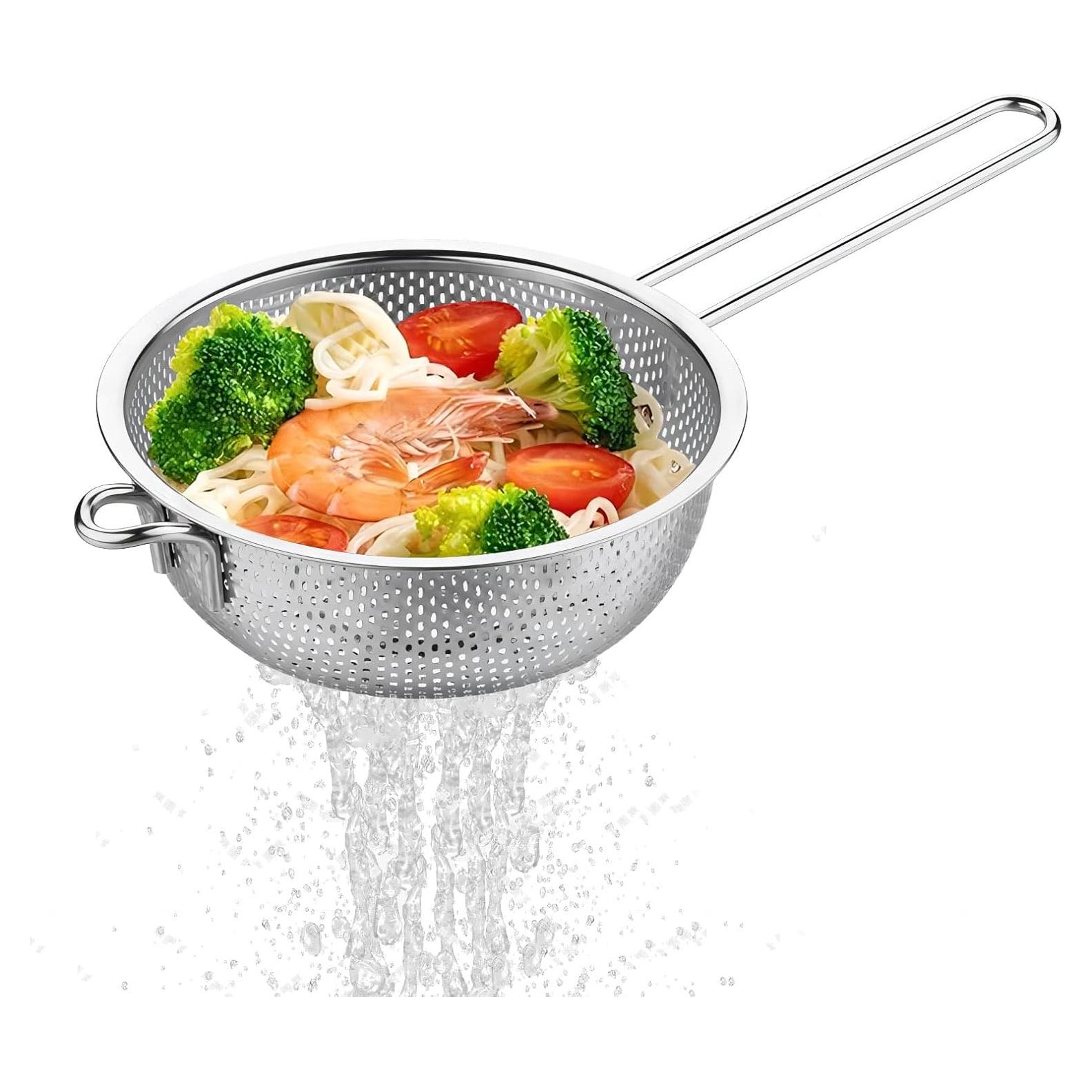 Colador de Acero Inoxidable GREATLINK 19.5 cm con Mango