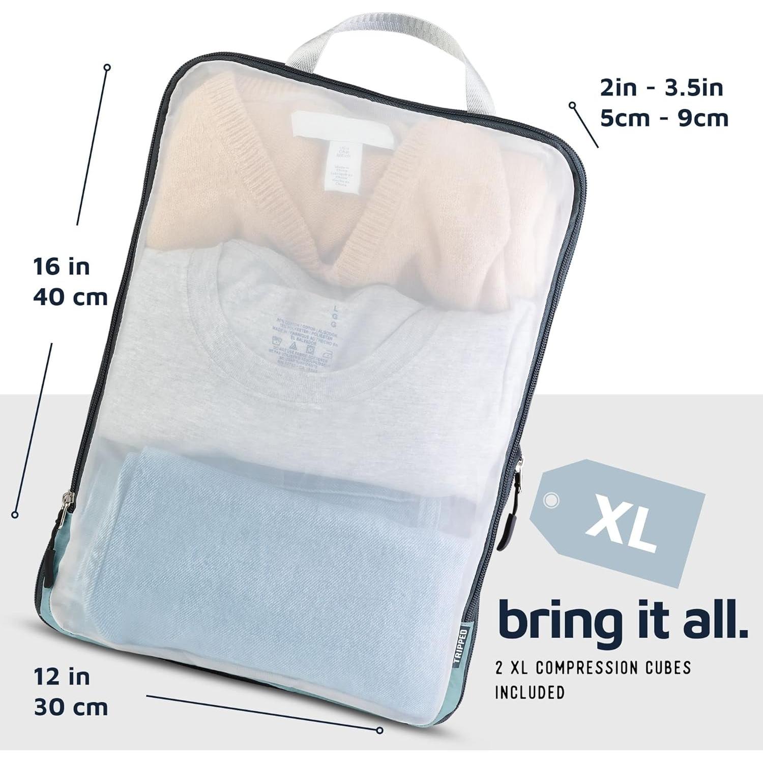 Juego de Cubos de Empaque Grande TRIPPED - Organizador de Viaje