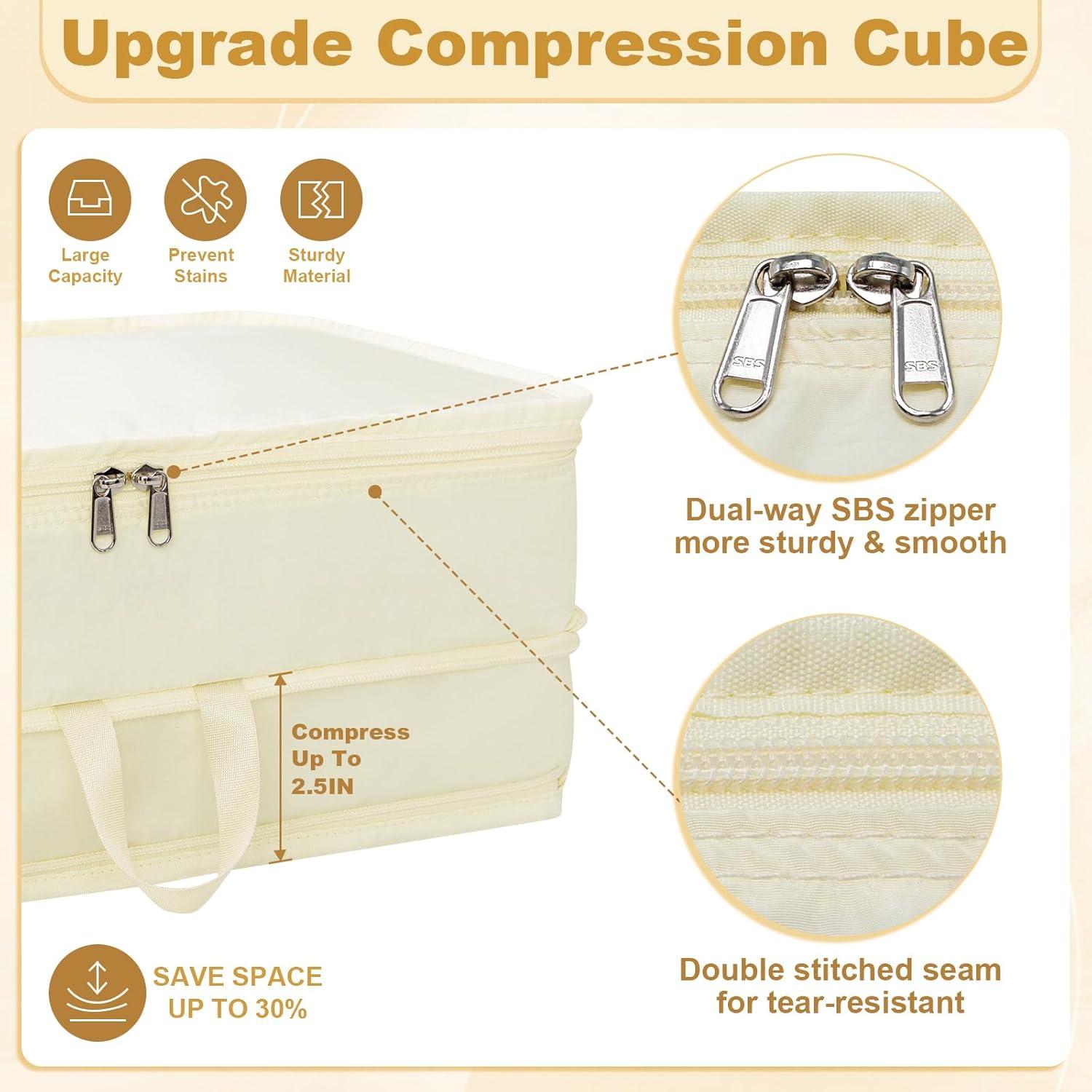 Cubos de Compresión CALACH Extra Grandes 2 Pzs Beige