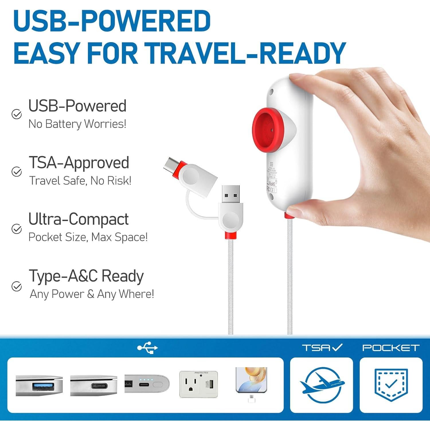 VMstr 9 Bolsas de Almacenamiento al Vacío con Bomba USB