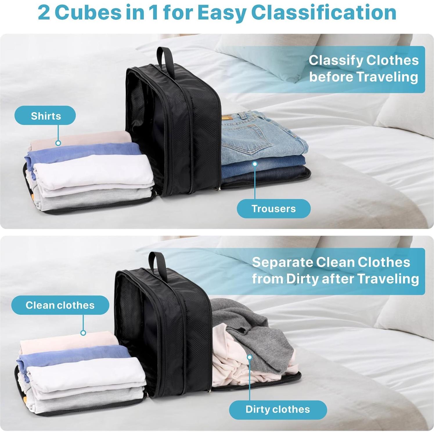 Cubo de Compresión Doble Cara Cambond 34x24 cm Negro