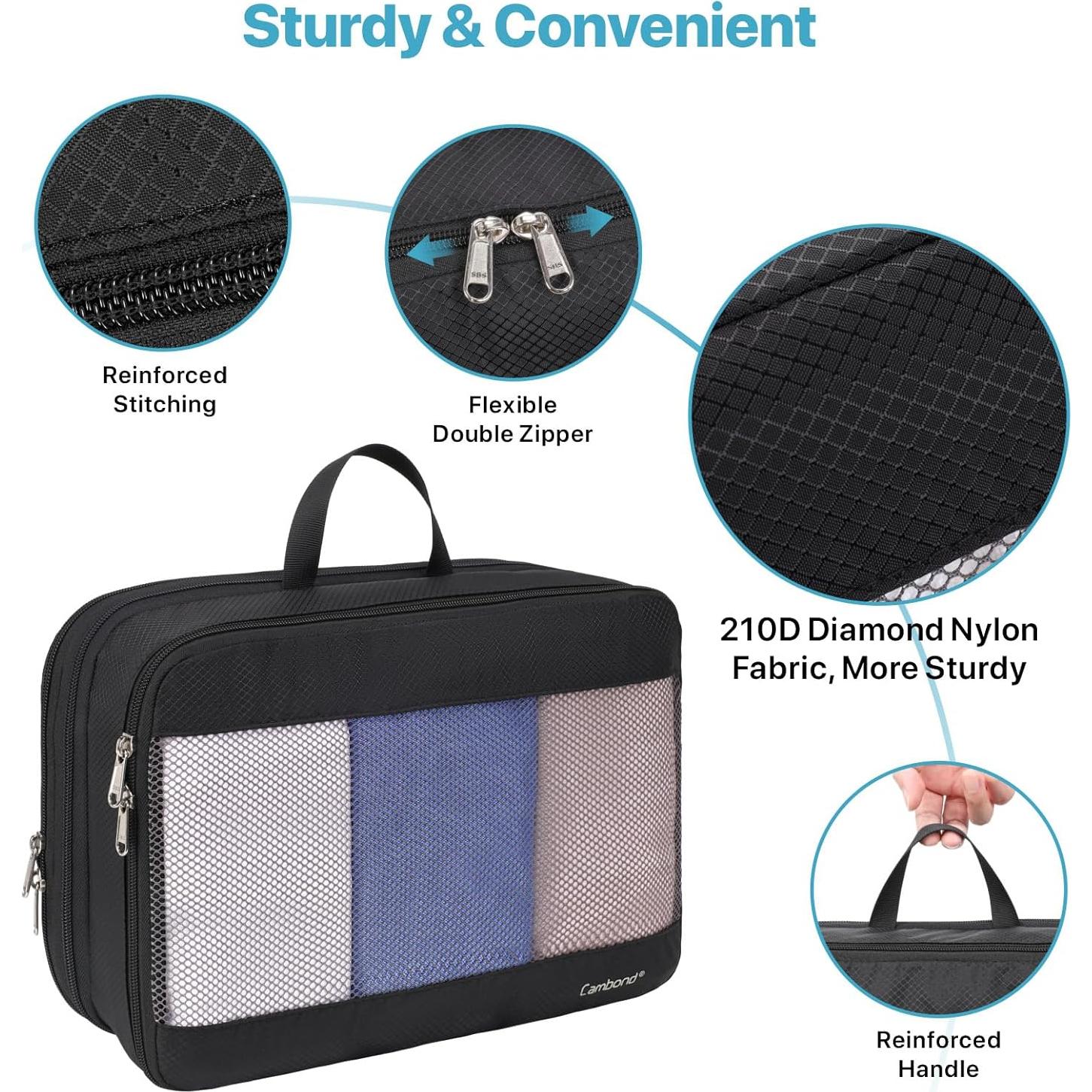 Cubo de Compresión Doble Cara Cambond 34x24 cm Negro