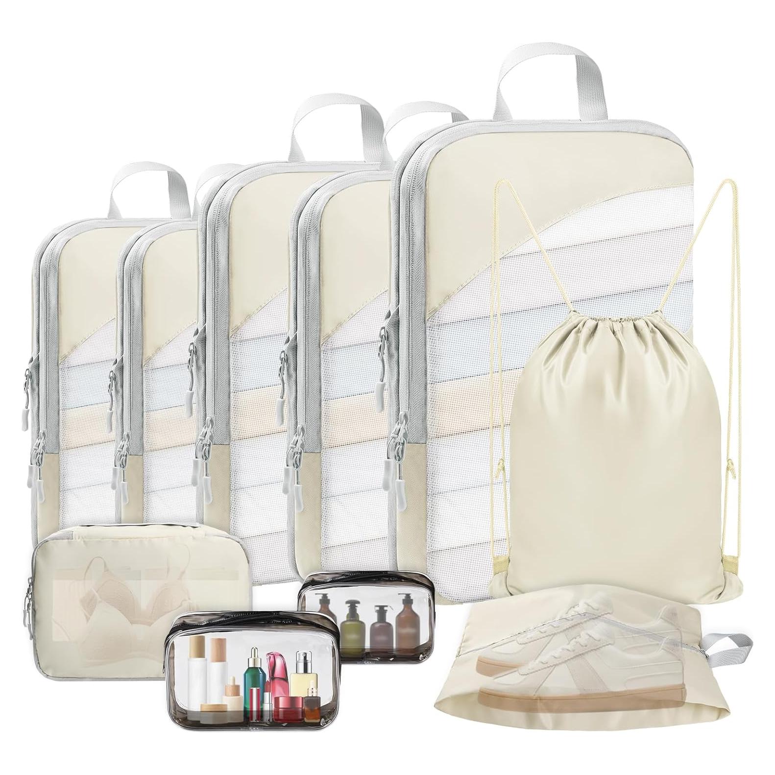 Set de 10 Cubos de Compresión Nathomaim Beige