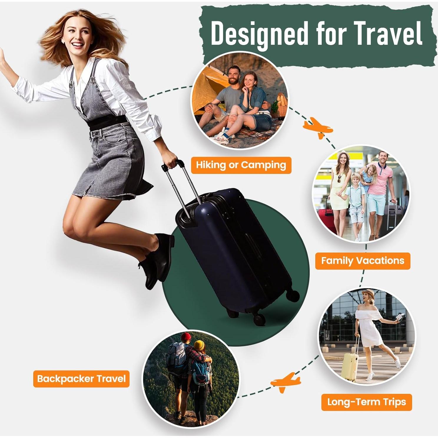 Juego de 6 Cubos de Compresión Samfolk para Viajes