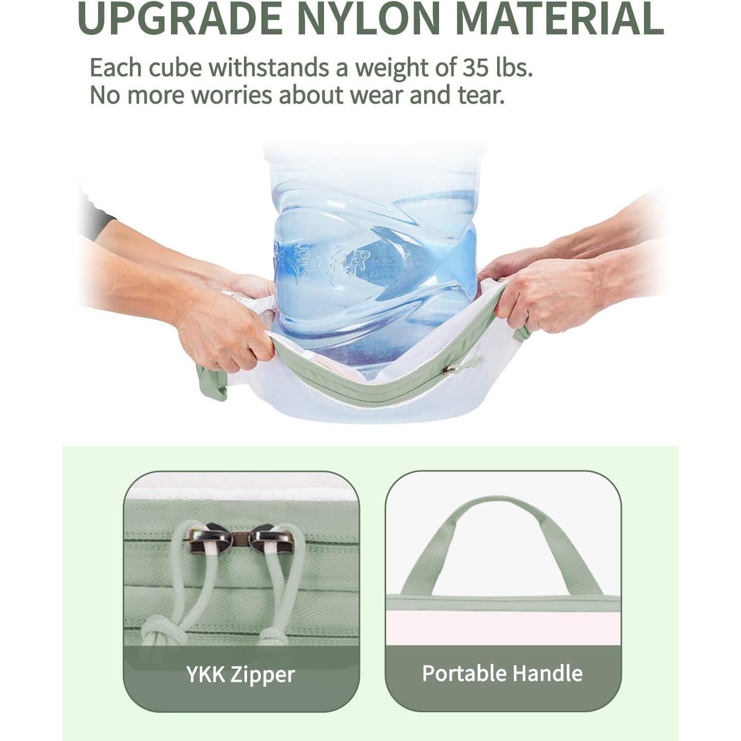 Set de Cubos de Compresión ECOHUB 6 Piezas Verde