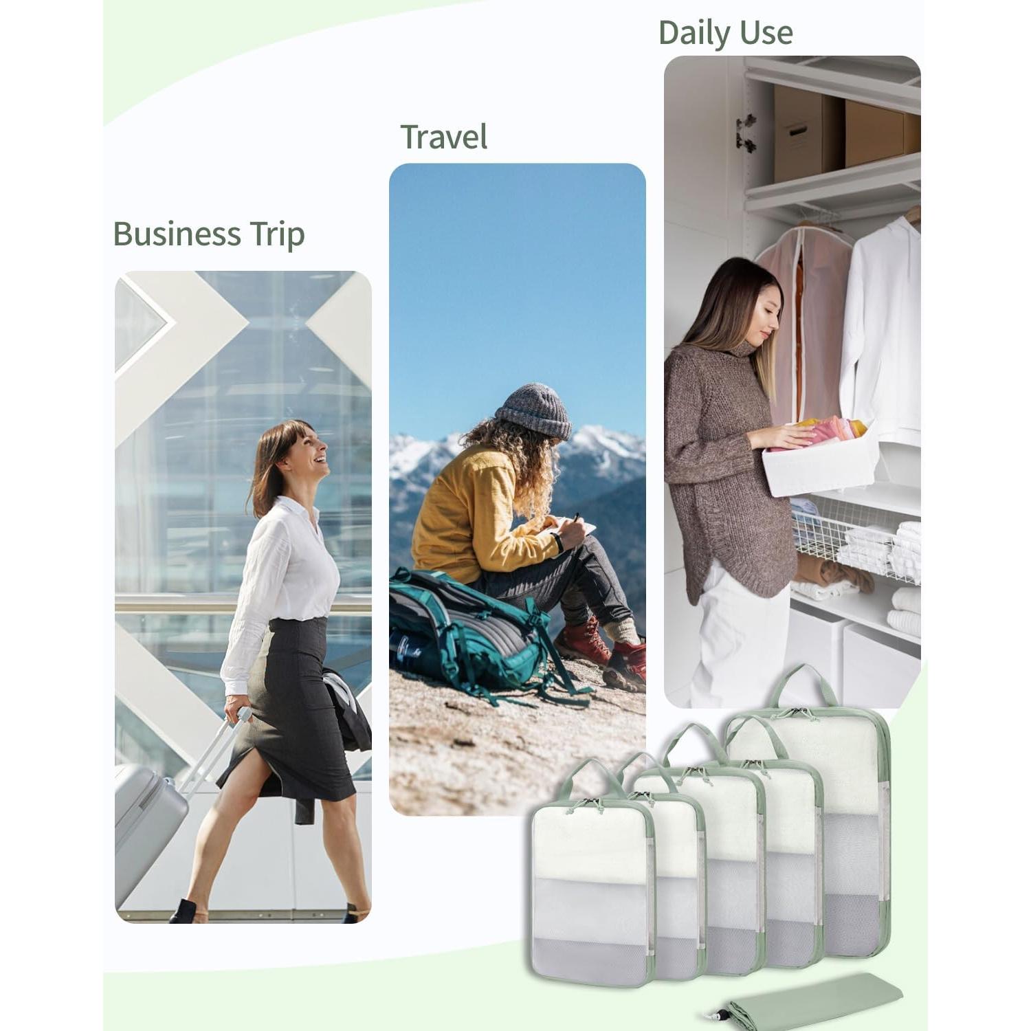 Set de Cubos de Compresión ECOHUB 6 Piezas Verde