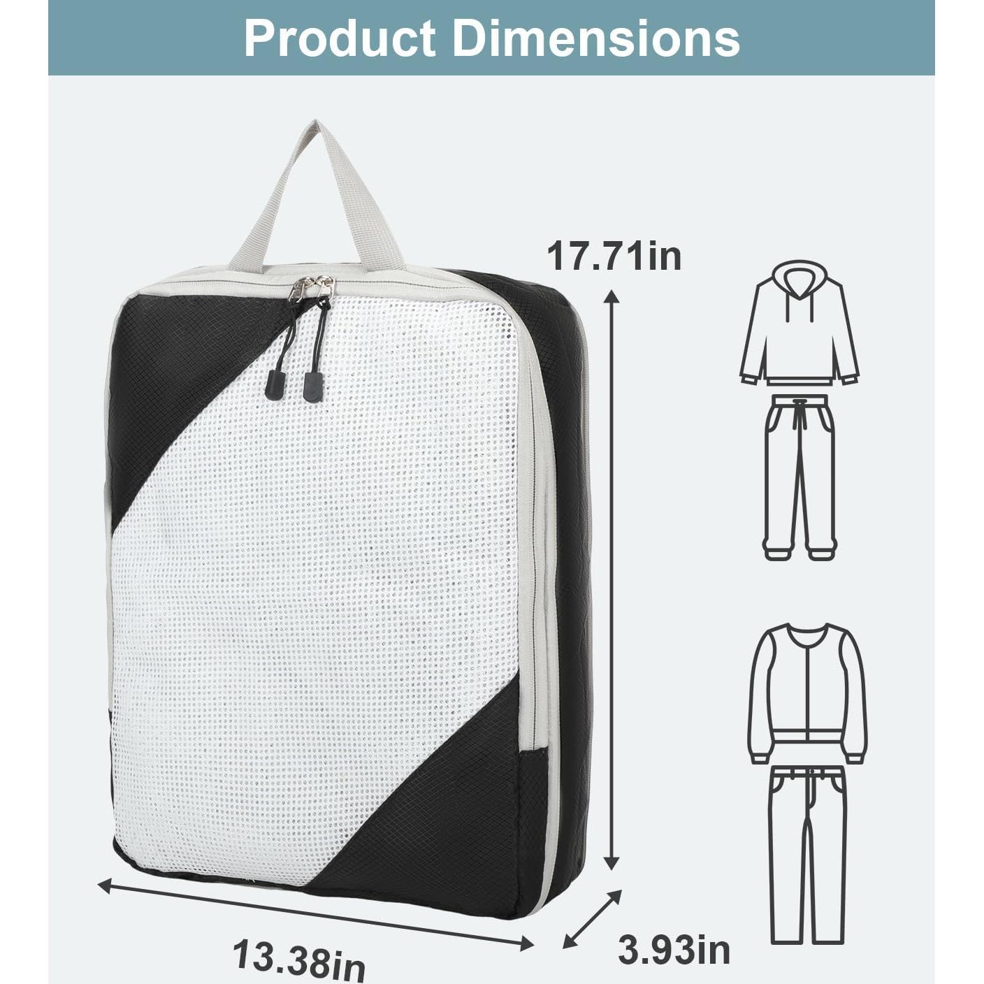 Bolsas de Compresión Grande Barsine 4 Set para Viaje