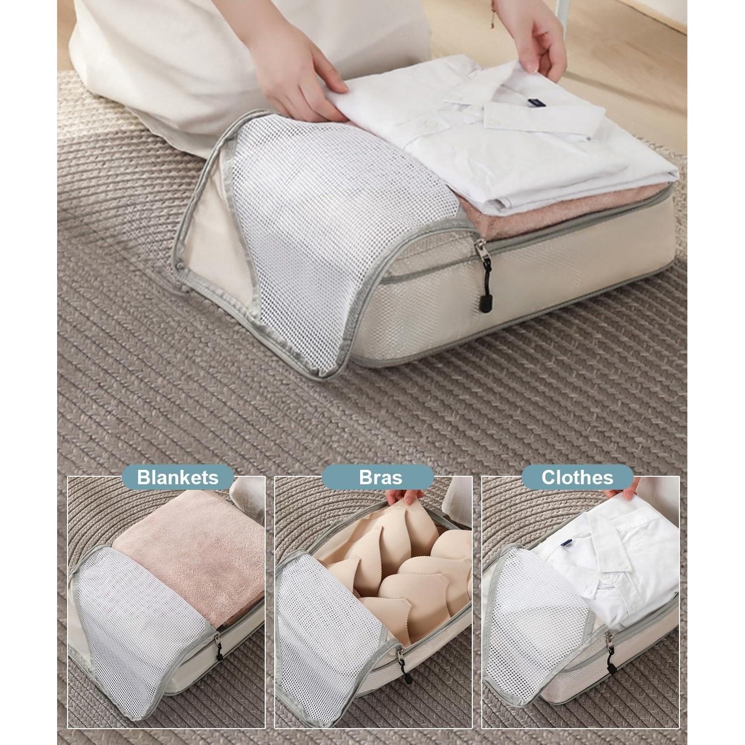 Bolsas de Compresión Grande Barsine 4 Set para Viaje