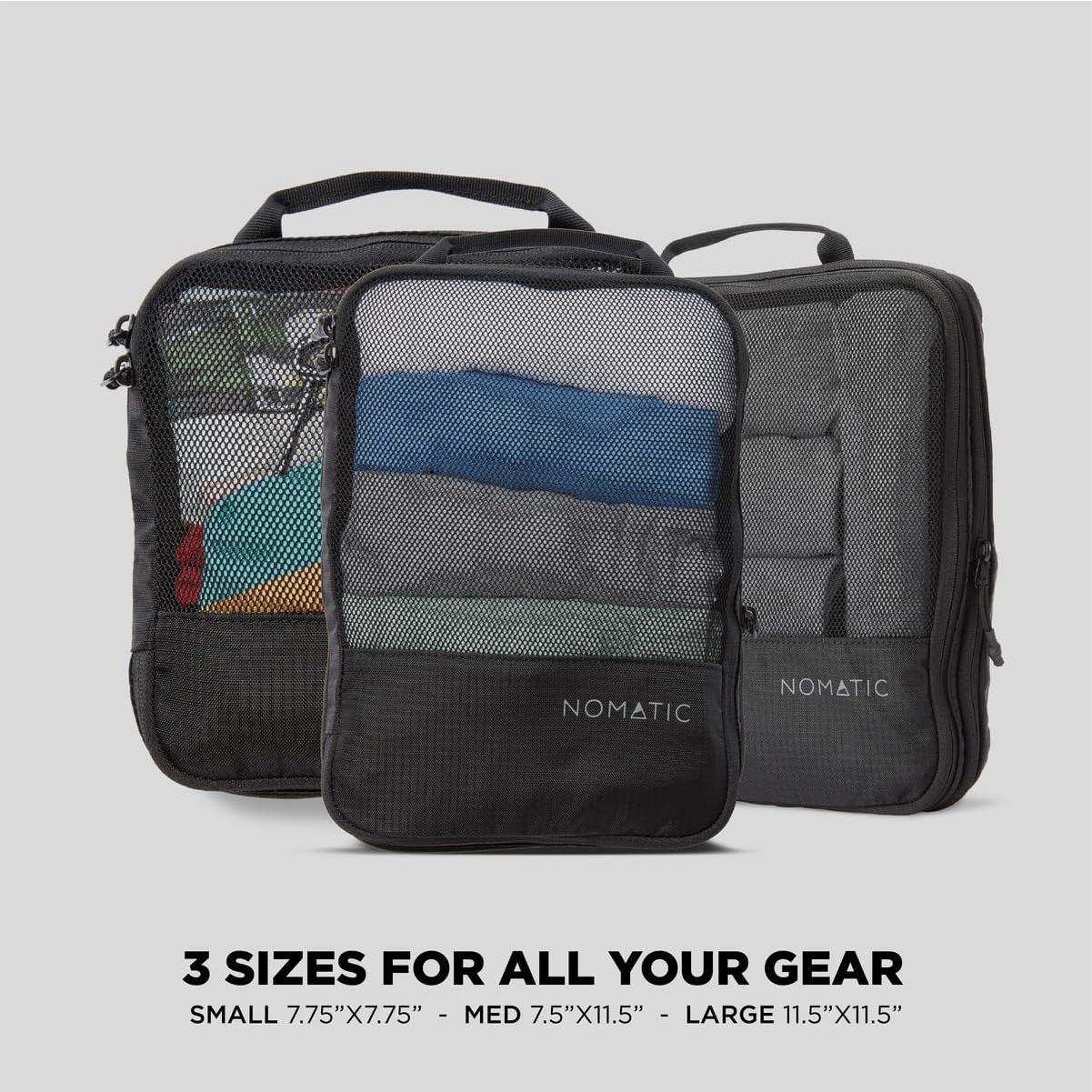 Cubes de Empaque Medianos NOMATIC para Viaje Negro