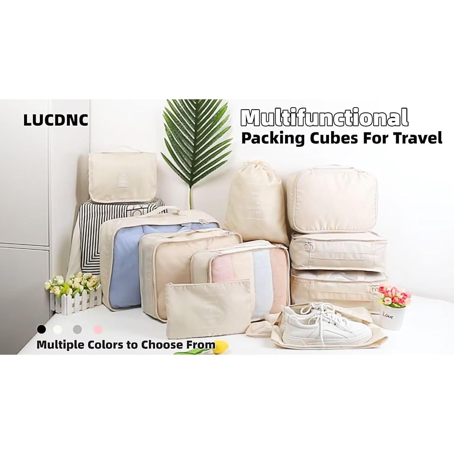 Juego de 10 Cubos de Empaque LUCDNC para Viajes