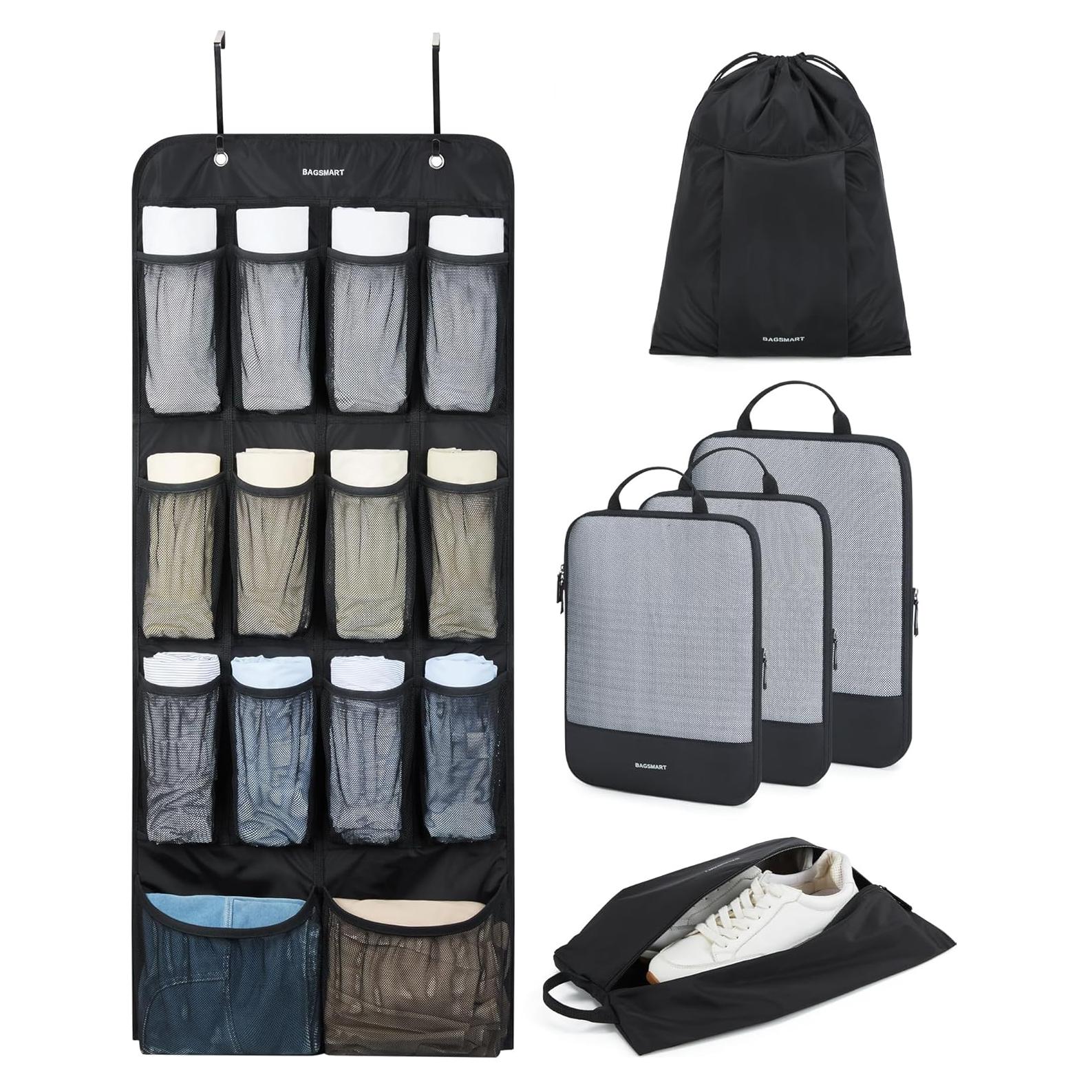 Bolsas Organizadoras de Viaje BAGSMART Set de 6 Negro