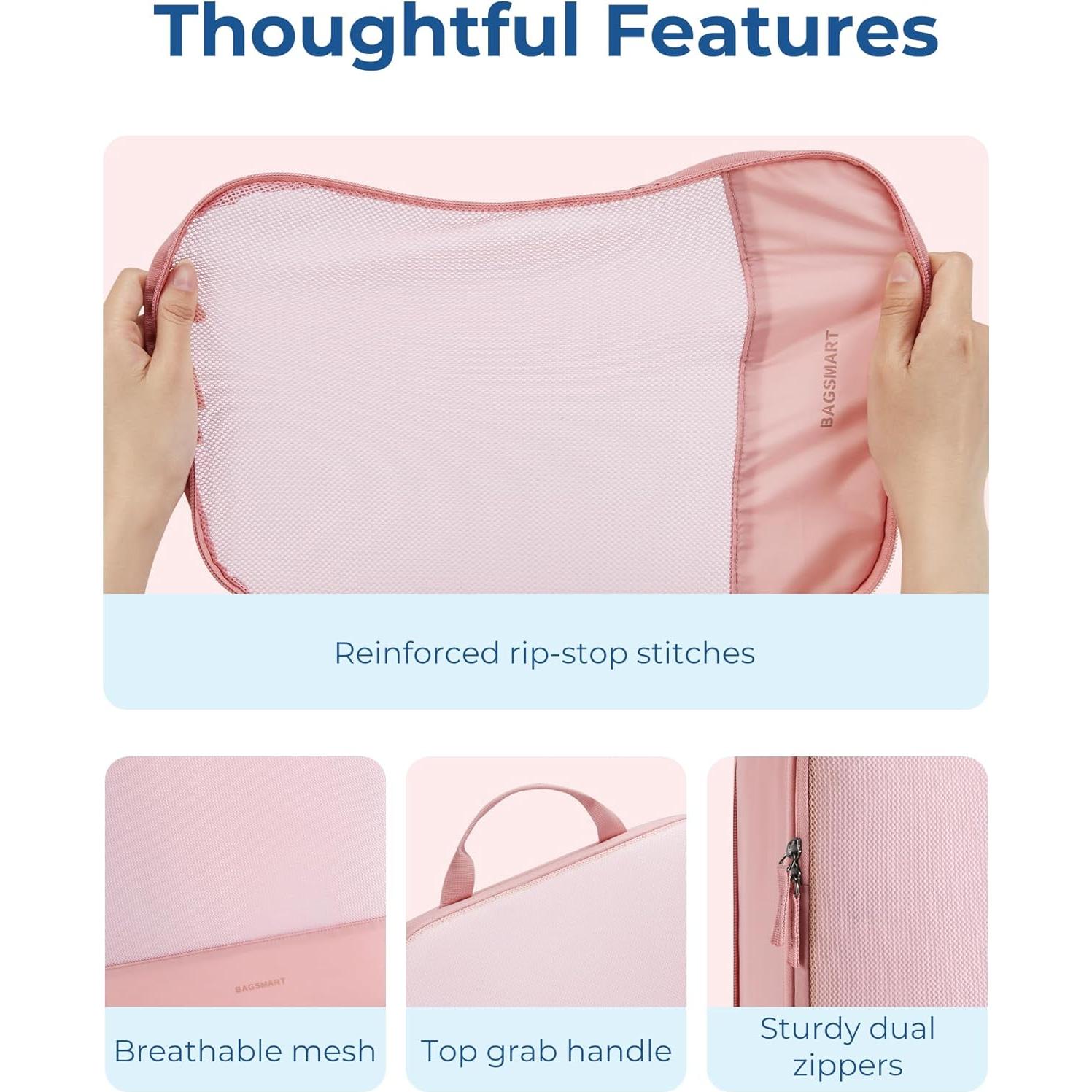 Bolsas Organizadoras de Viaje BAGSMART Set de 6 Negro