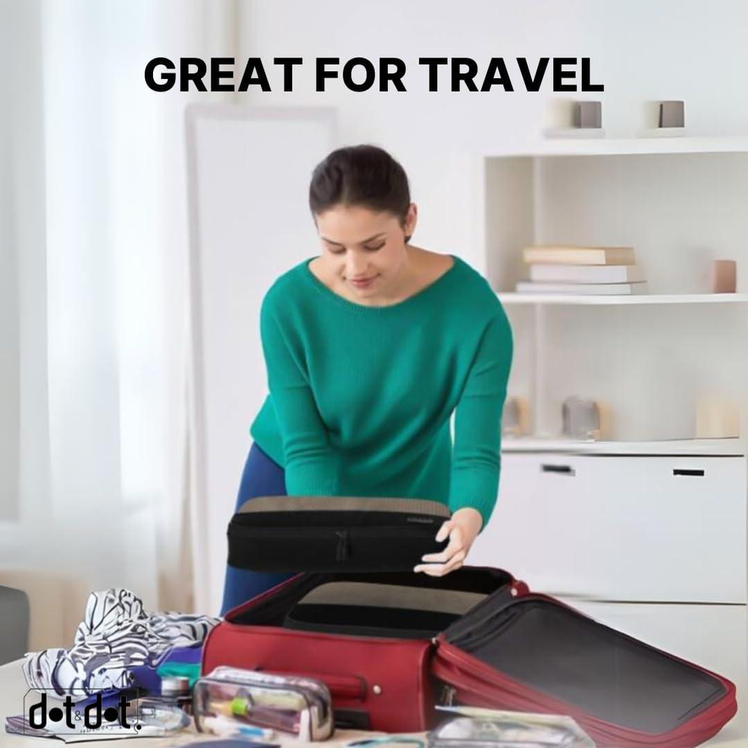 Cubos de Empaque Grandes Dot&Dot 5pc Negro para Viaje